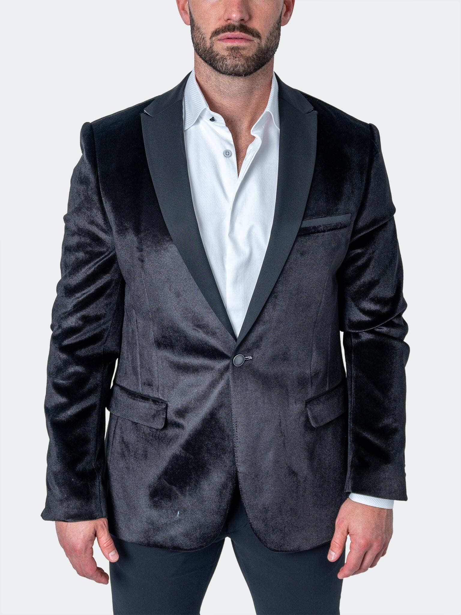 Tesla Velvet Black Blazer