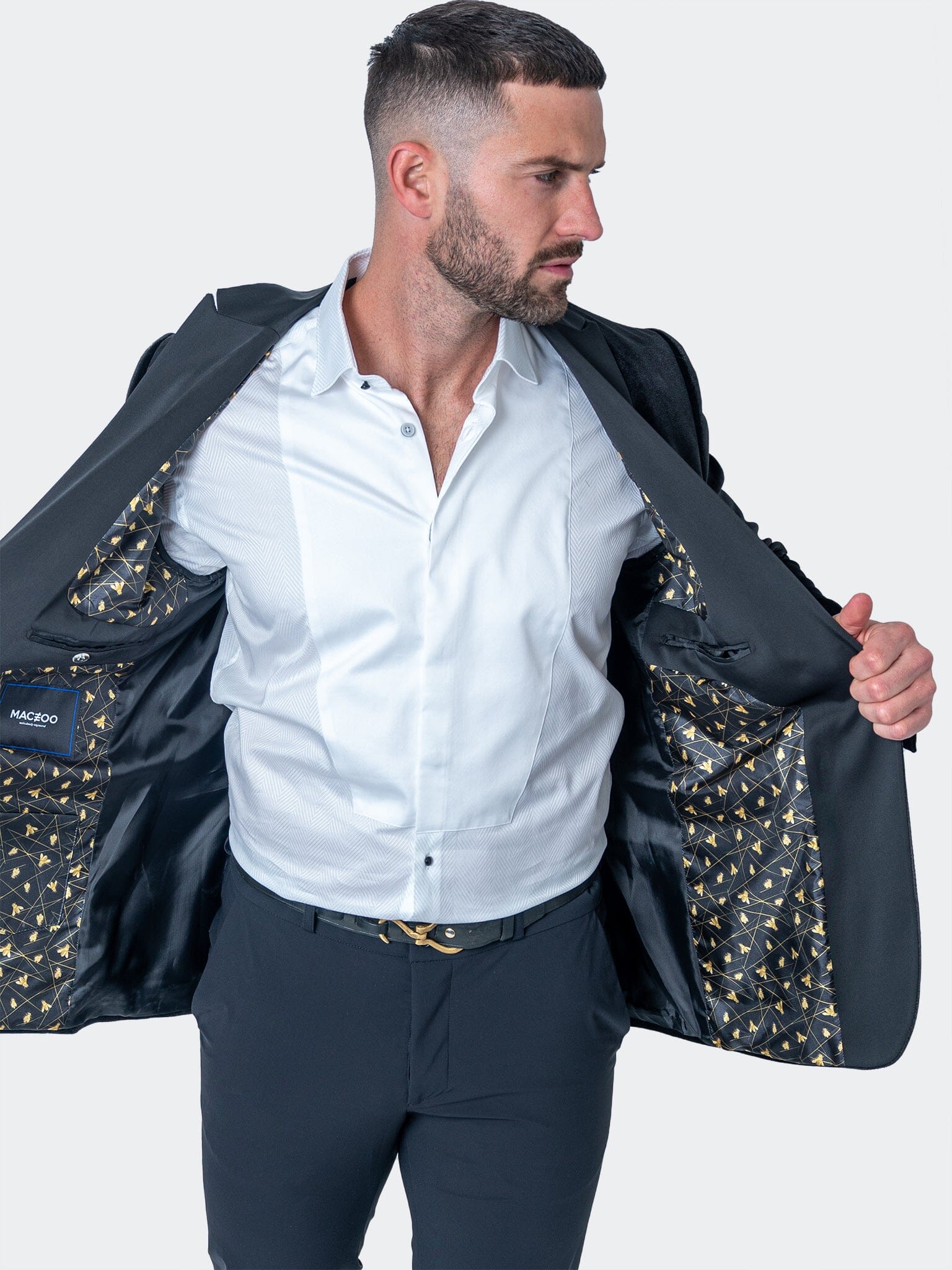 Tesla Velvet Black Blazer
