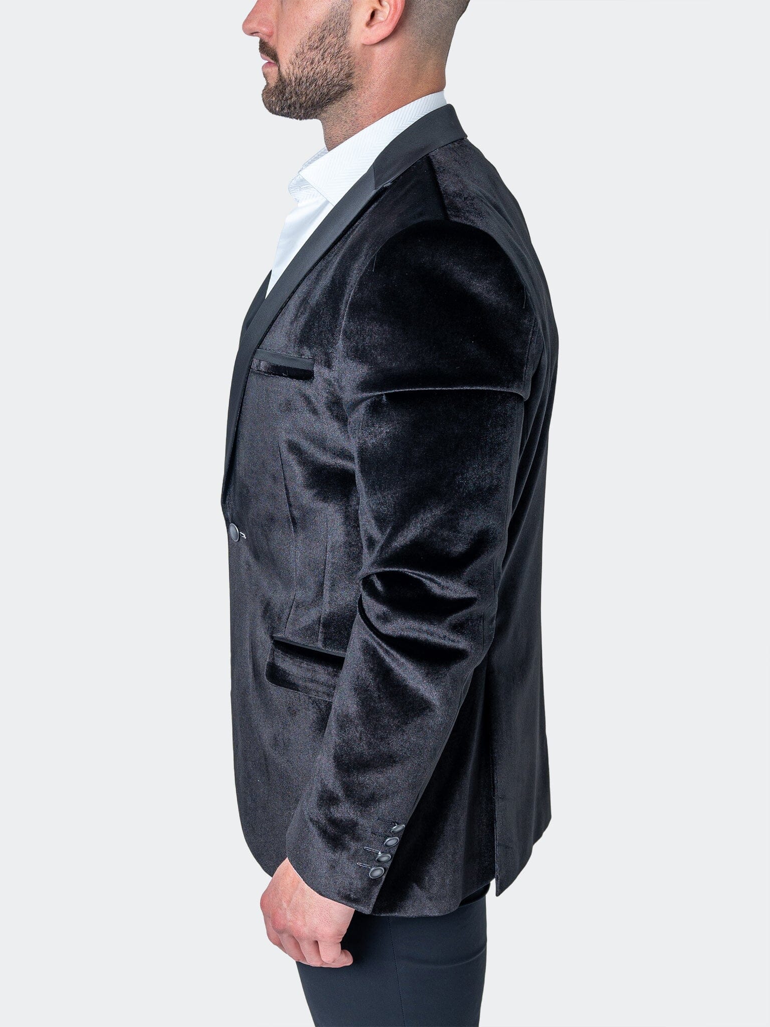 Tesla Velvet Black Blazer