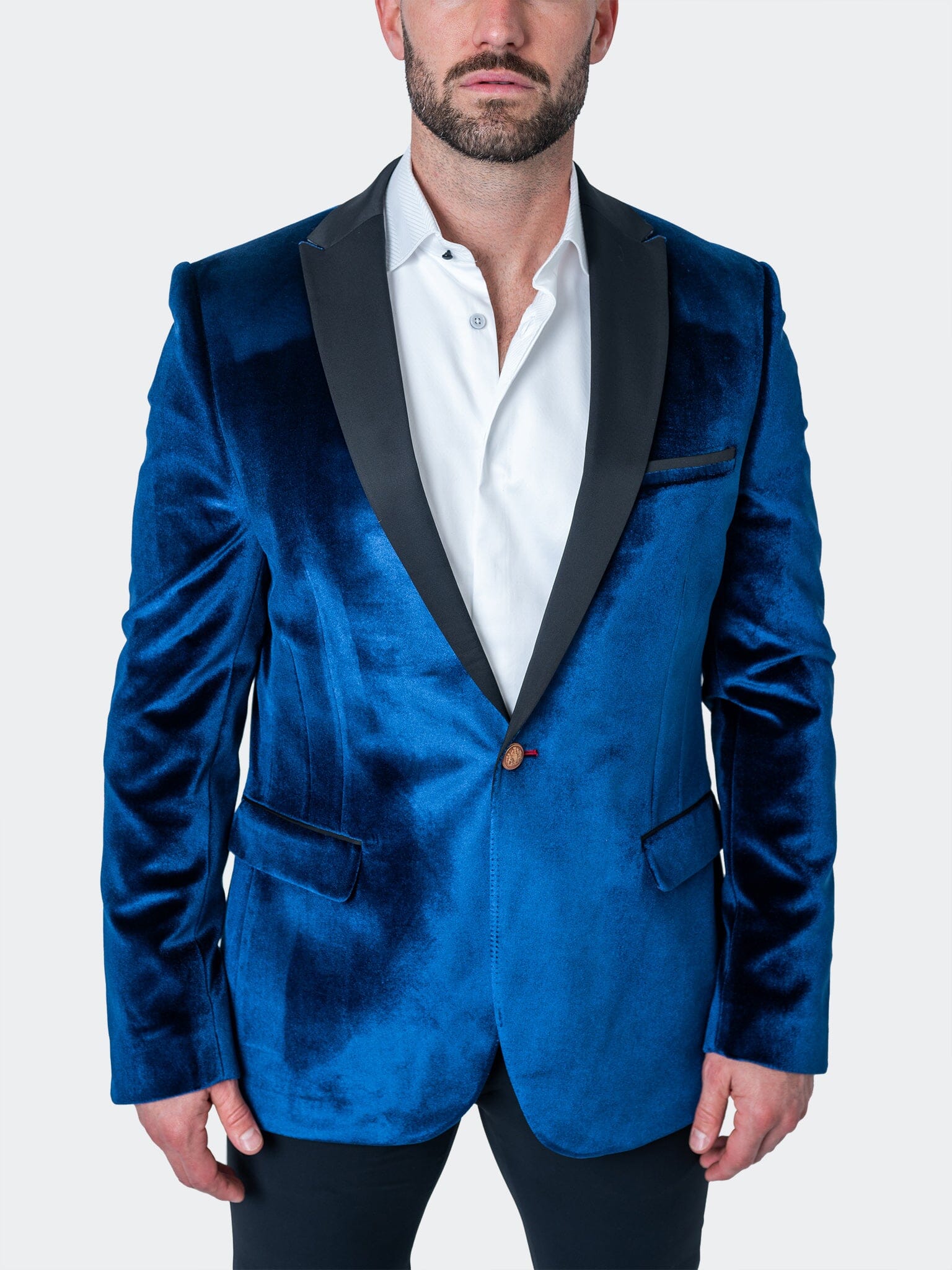 Tesla Velvet Blue Blazer