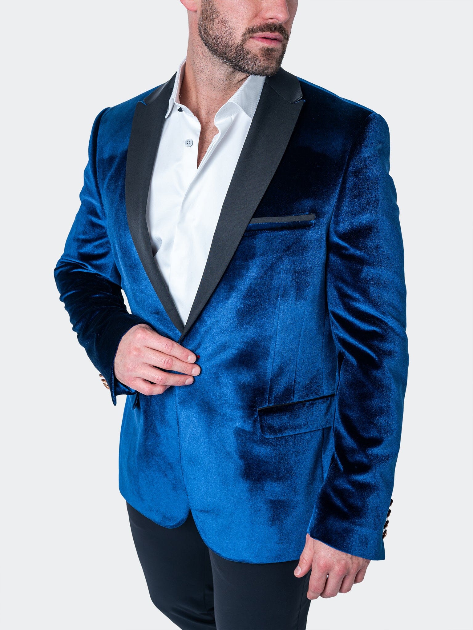 Tesla Velvet Blue Blazer