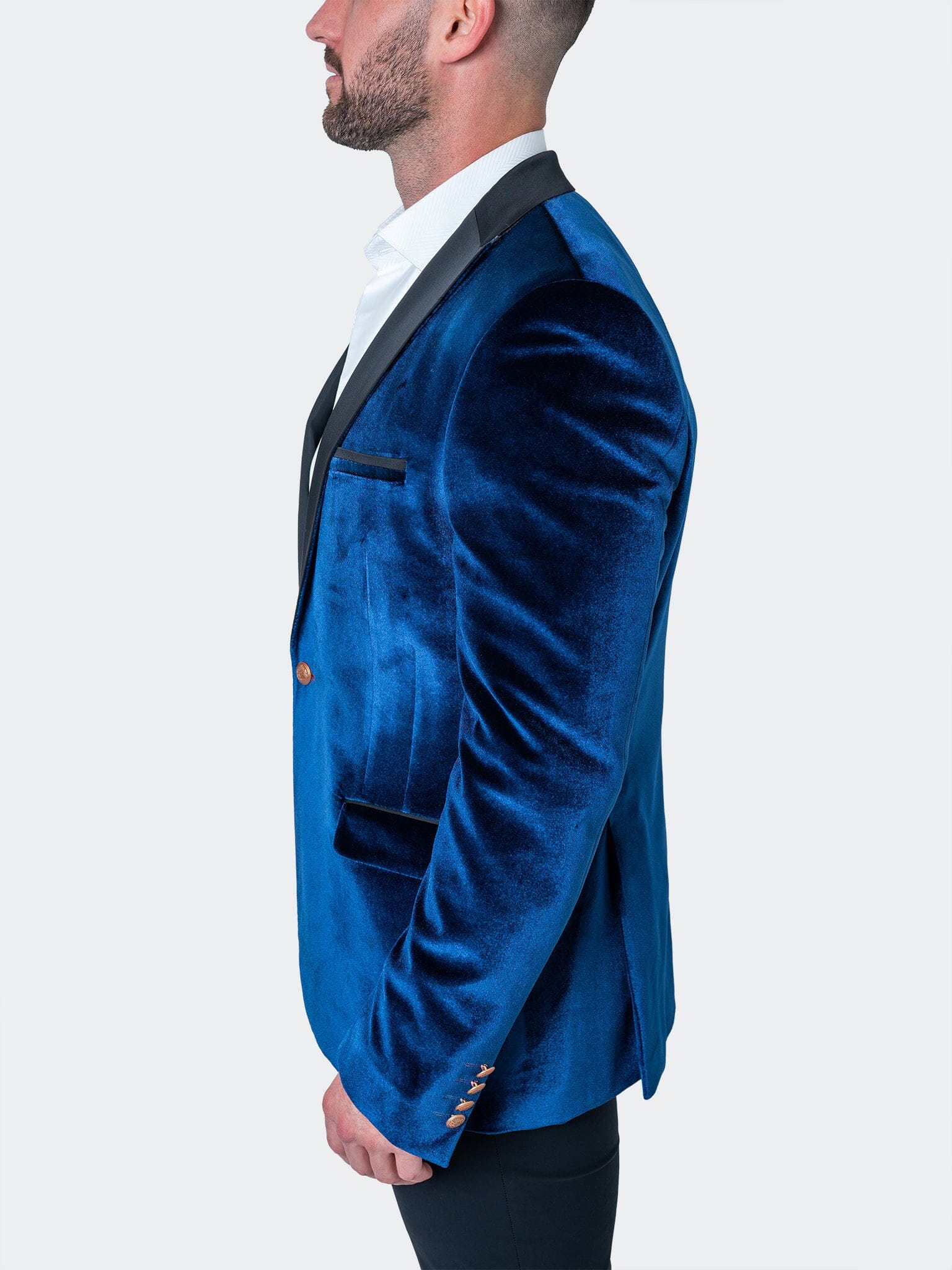 Tesla Velvet Blue Blazer