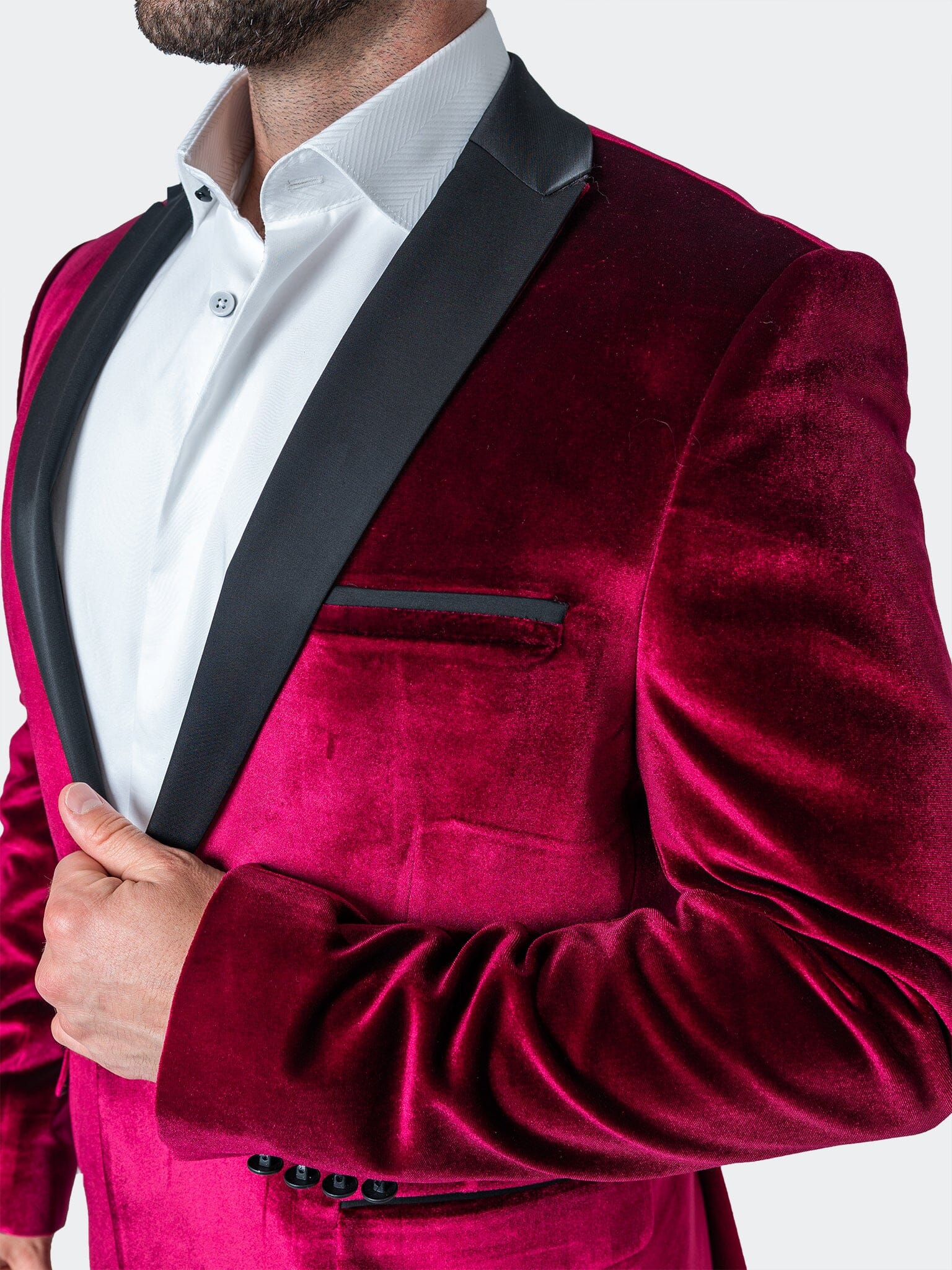 Tesla Velvet Red Blazer