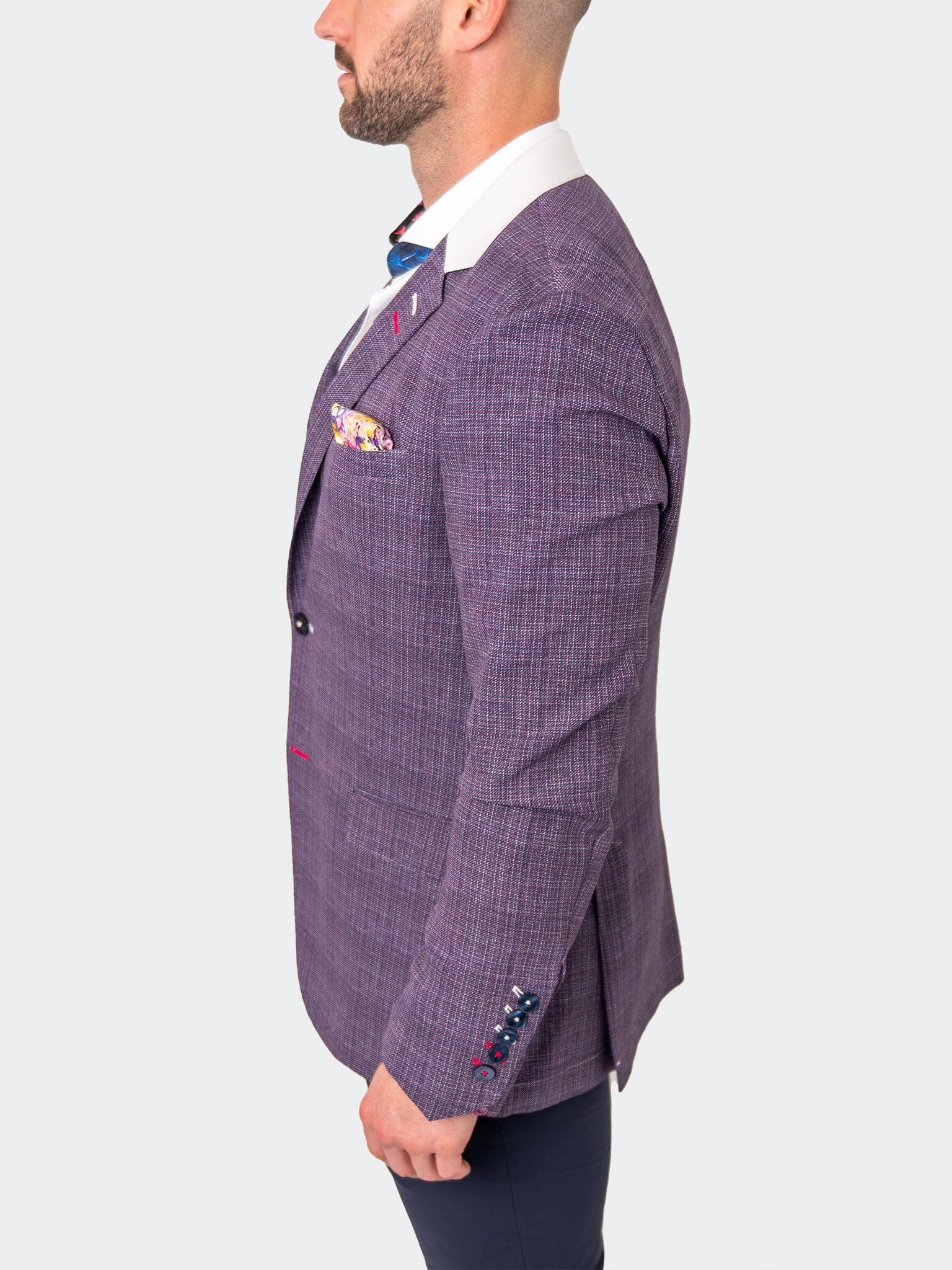 Blazer Unconstructed Preppy Purple