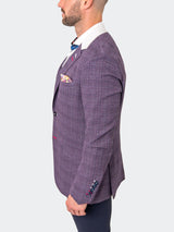 Blazer Unconstructed Preppy Purple View-8