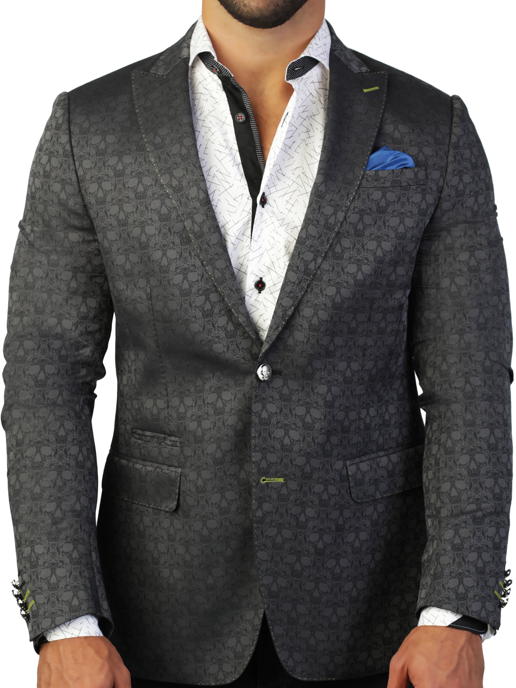 Perm Blazer Beethoven Skull Black