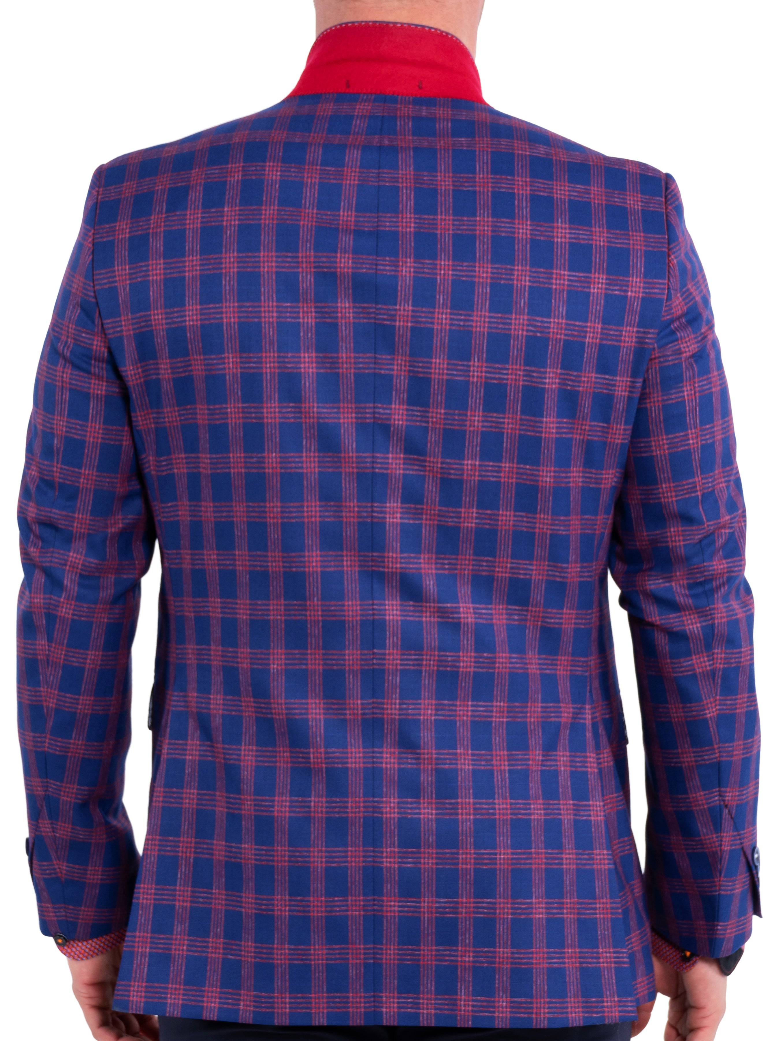 Blazer Bethoven PlaidPink Blue