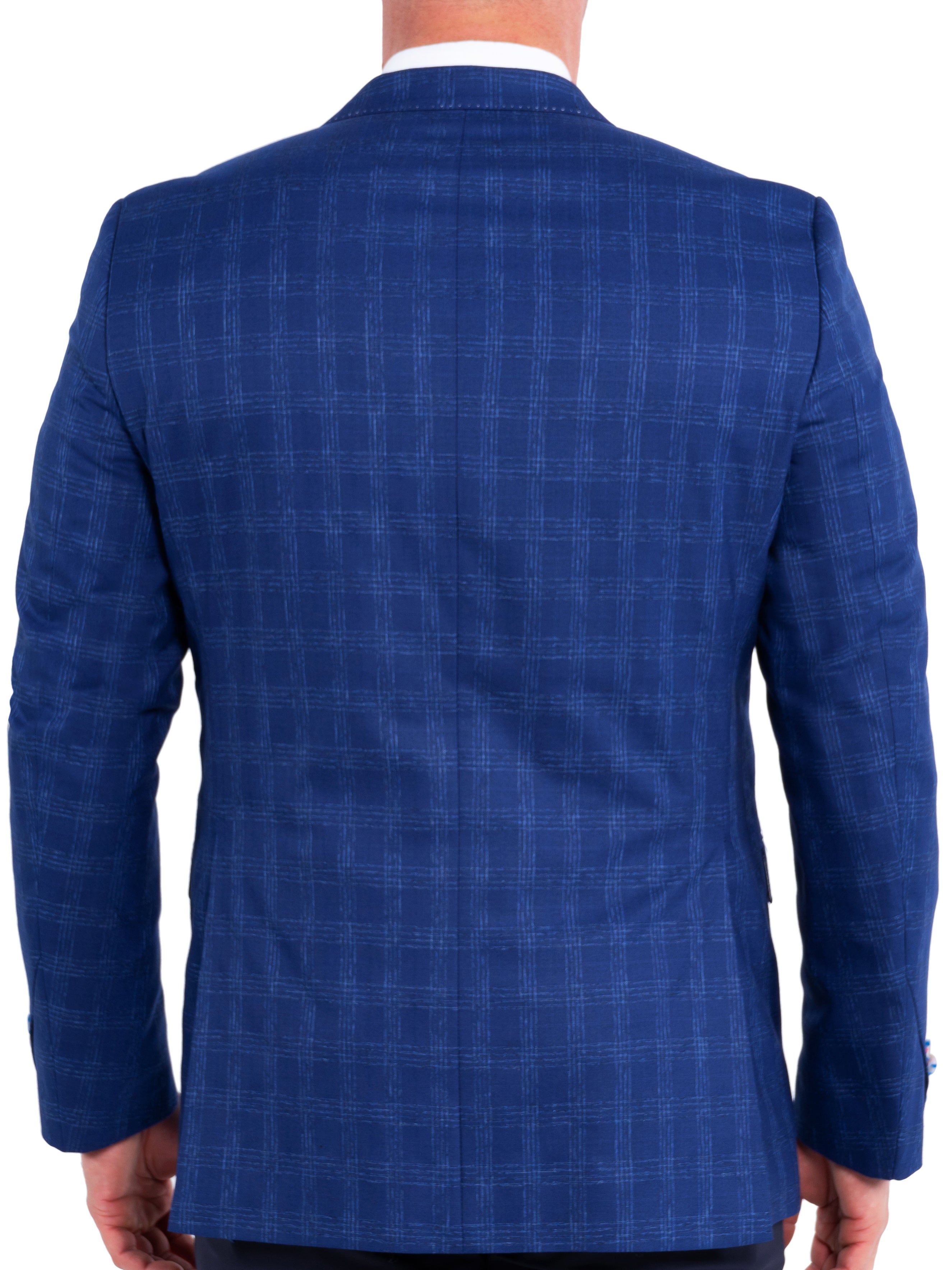 Blazer Bethoven PlaidSeam Blue