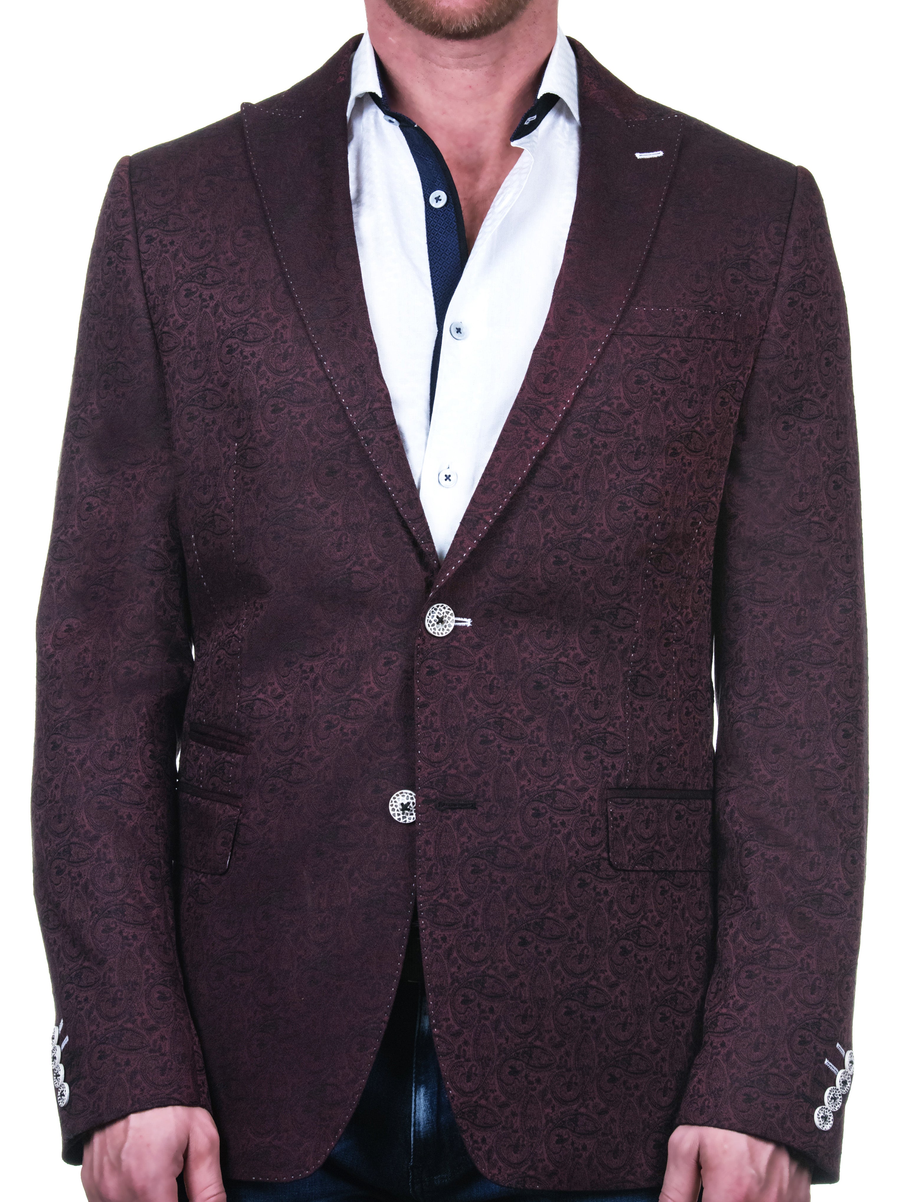 Blazer Bethoven SwirlPaisley Red
