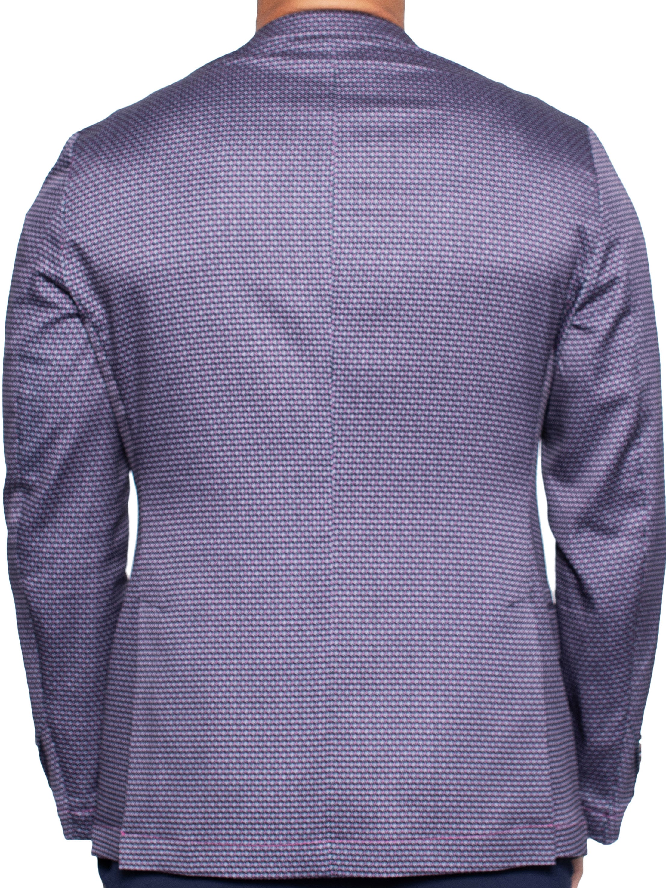 Blazer Unconstructed Flower Blue