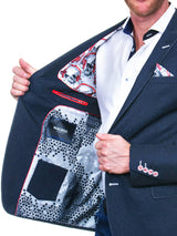 Blazer Descartes GeometricBlue Blue View-5