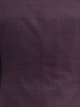 Blazer Descartes PlaidWine Red View-4