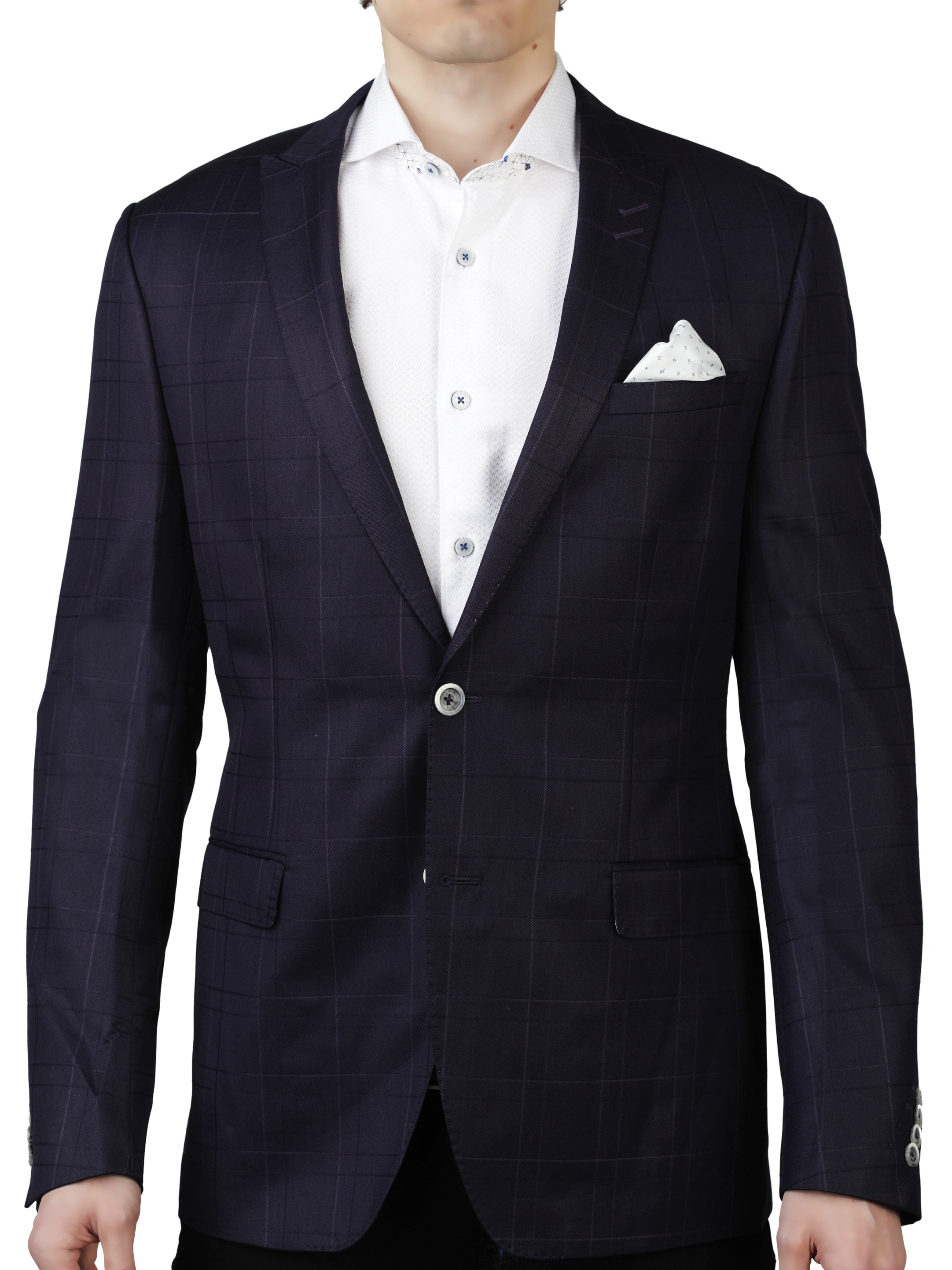 Blazer Descartes Plaid Navy