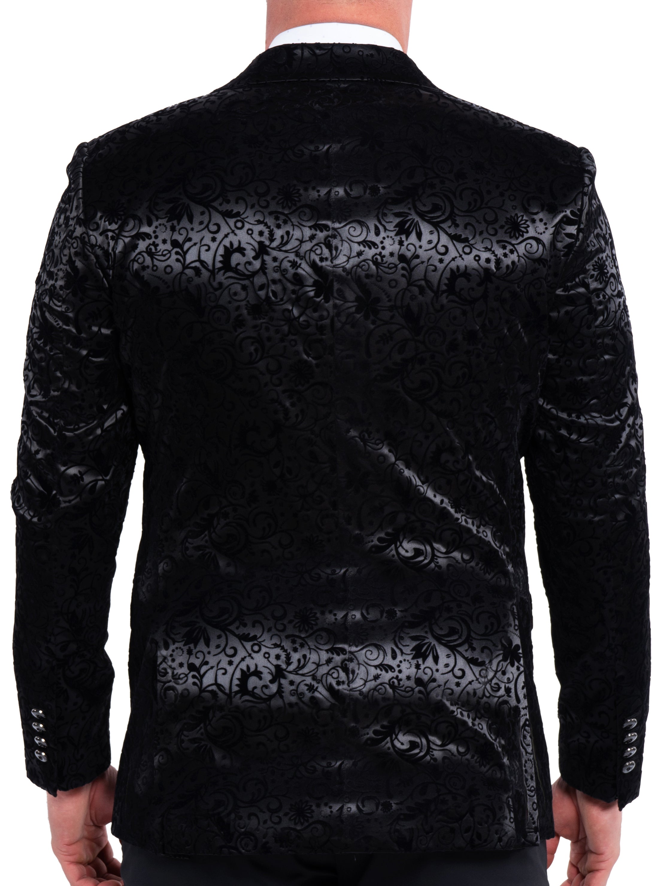 Blazer Descartes VelvetFlockScroll Black