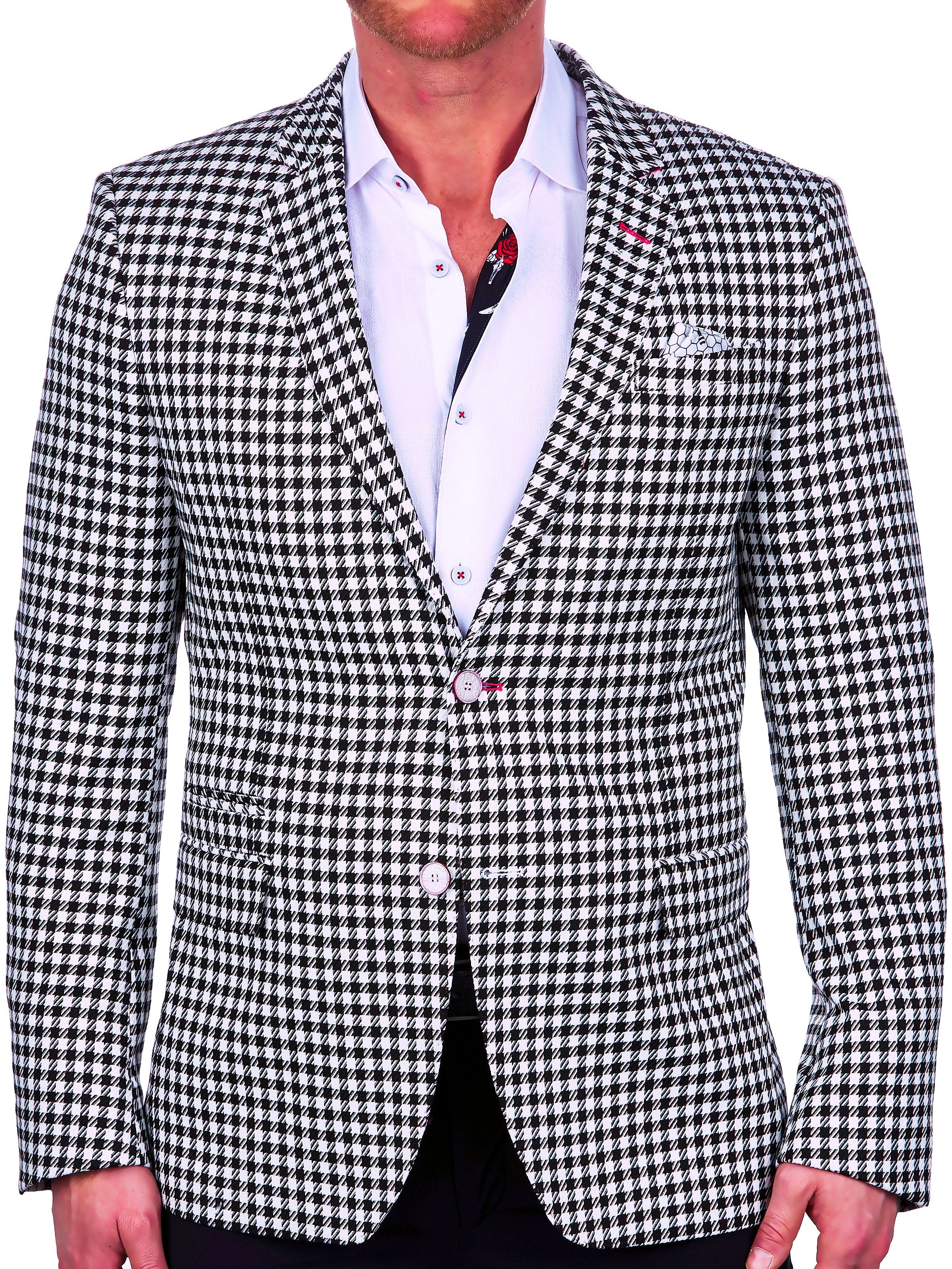 Perm Socrate Chess White Blazer