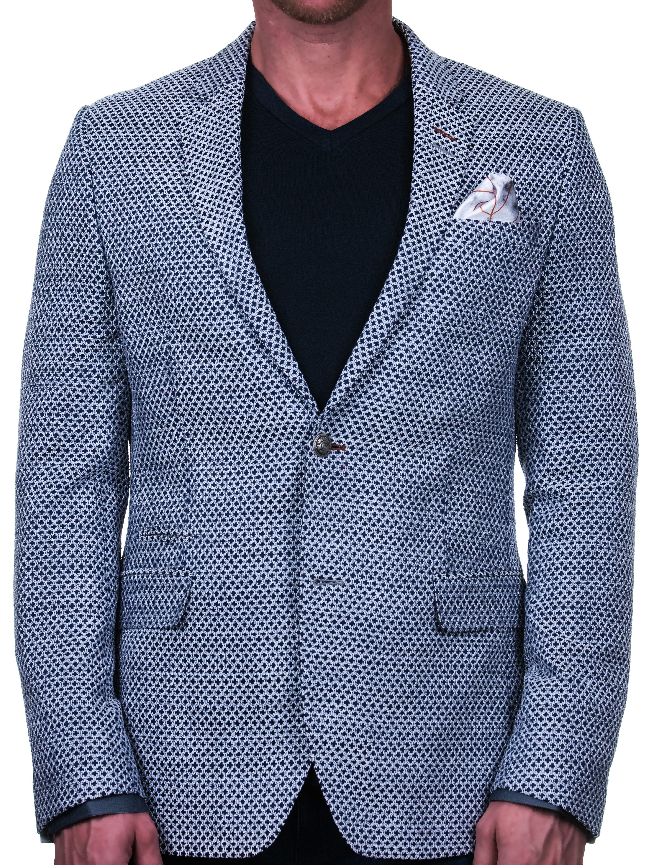 Blazer Socrate MultiCircleWhite Blue