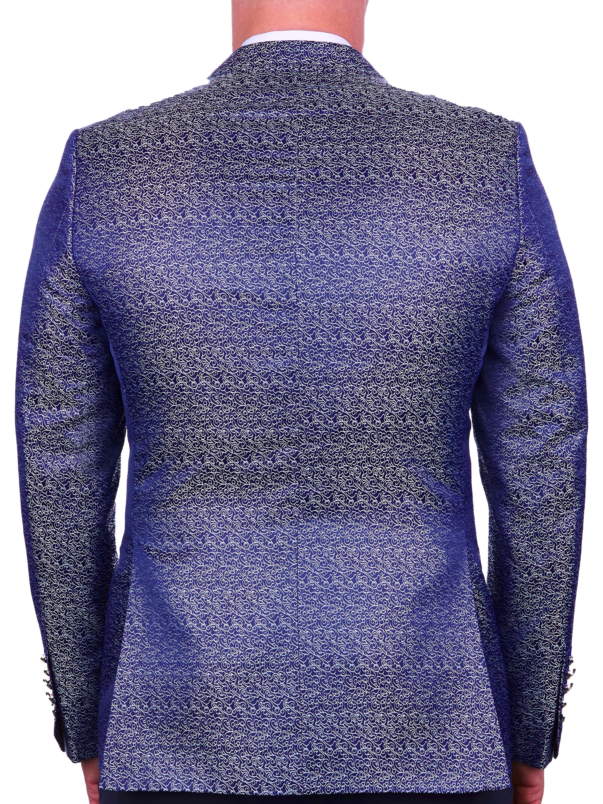 Blazer Socrate Scribble Blue