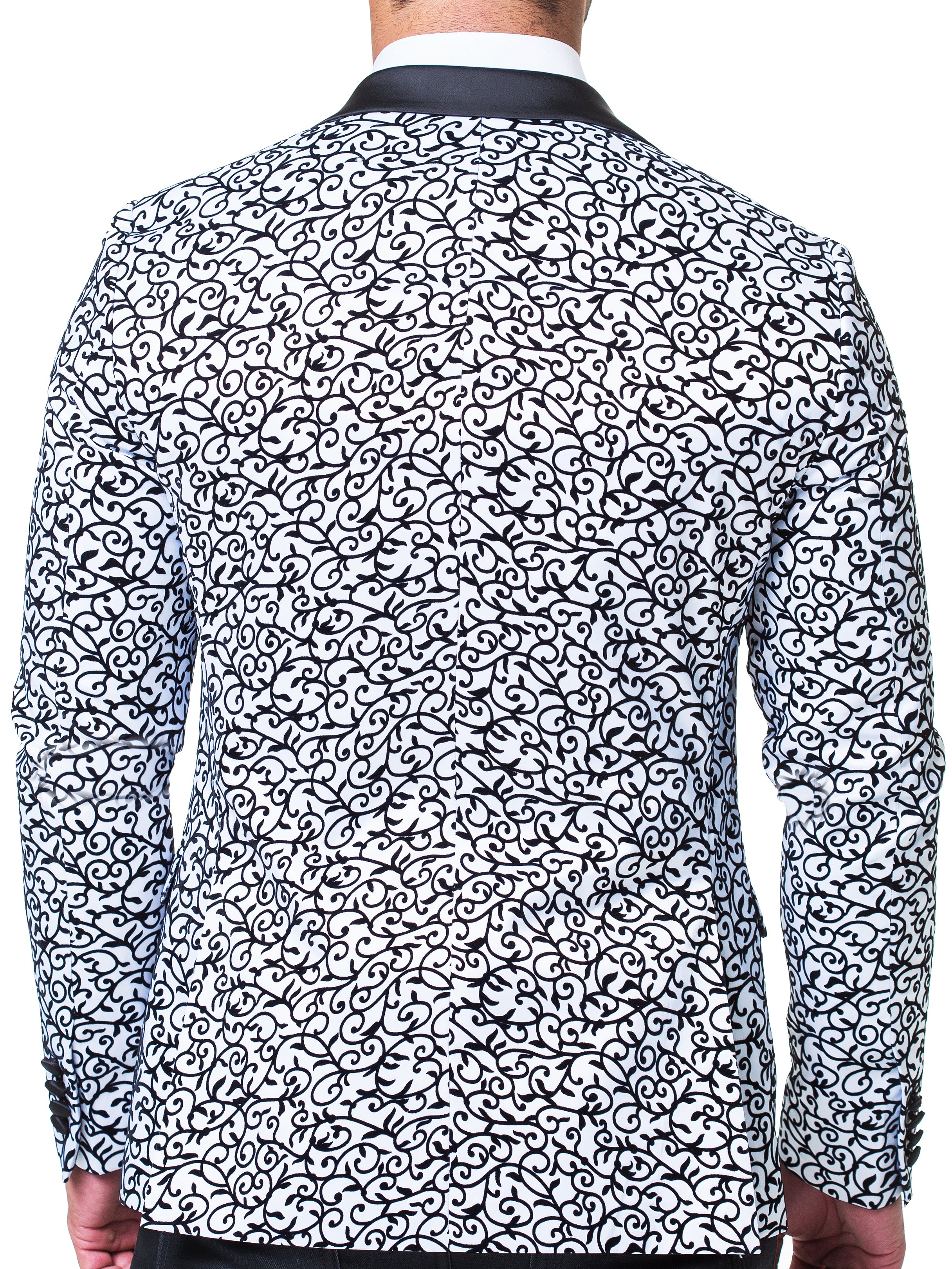 Tesla Spiral White Blazer