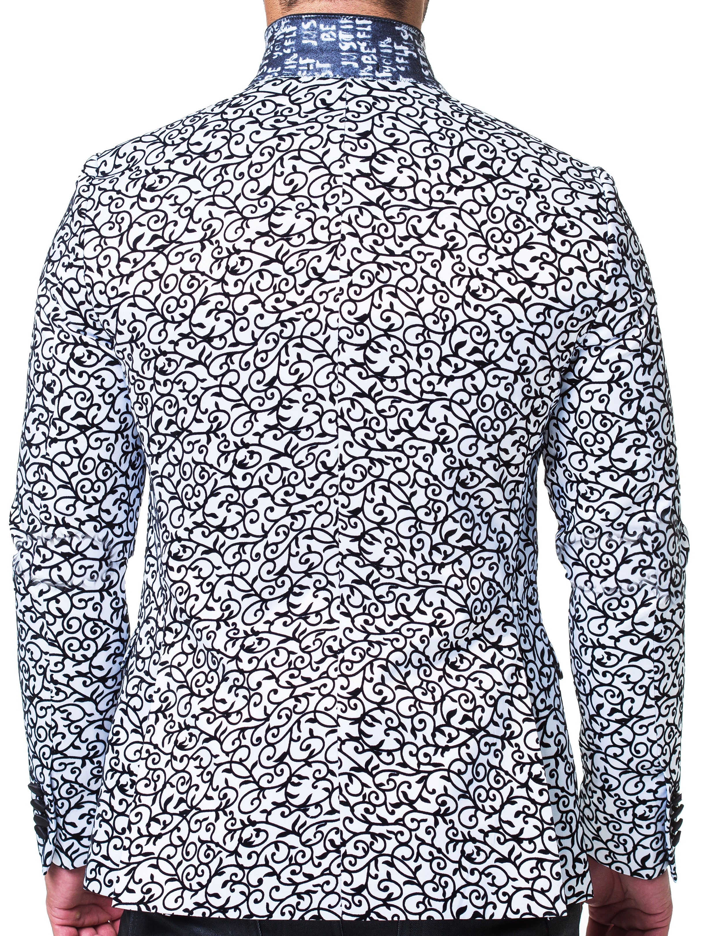 Tesla Spiral White Blazer