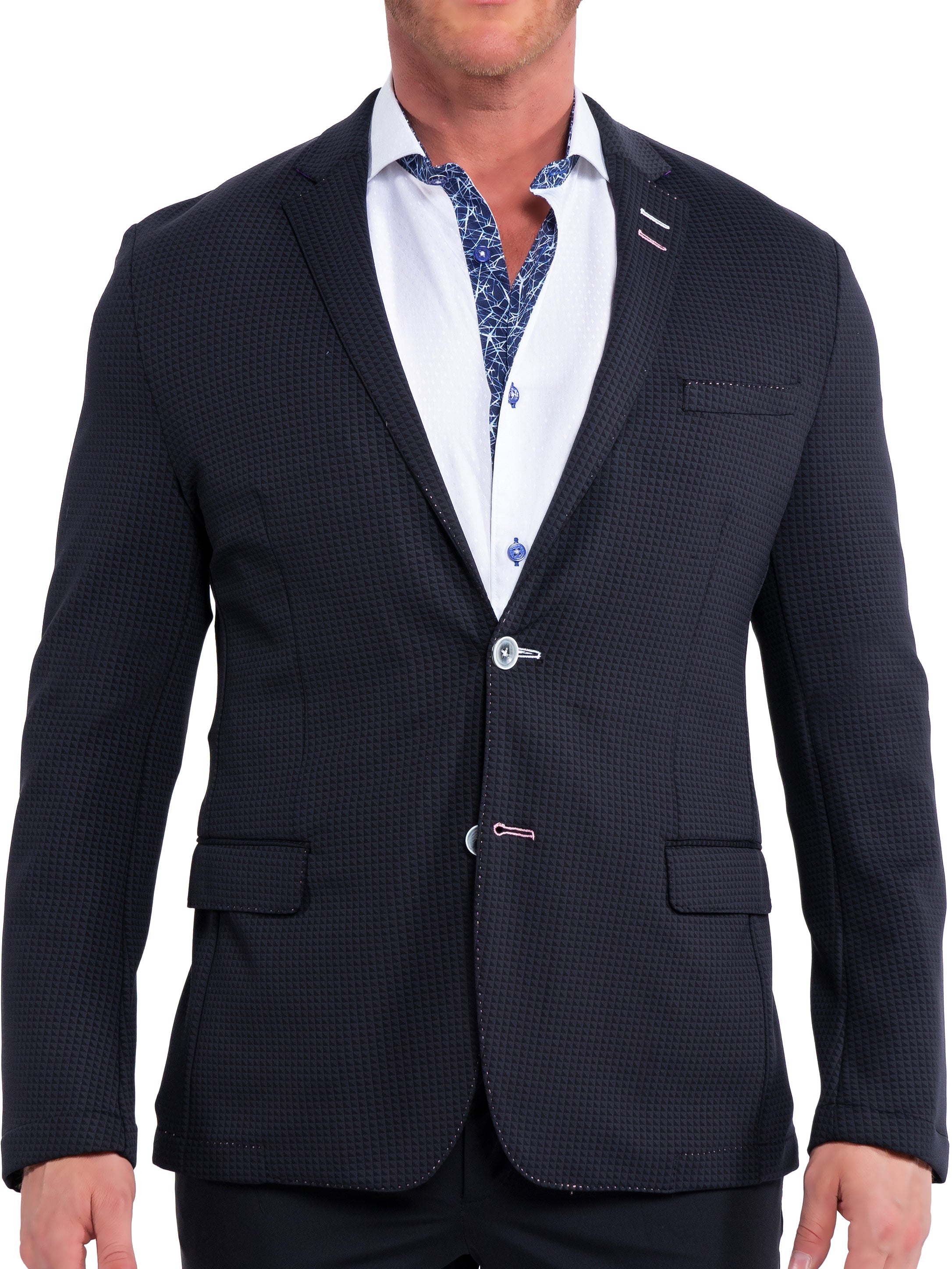 Blazer Unconstructed TriangleStretch Black