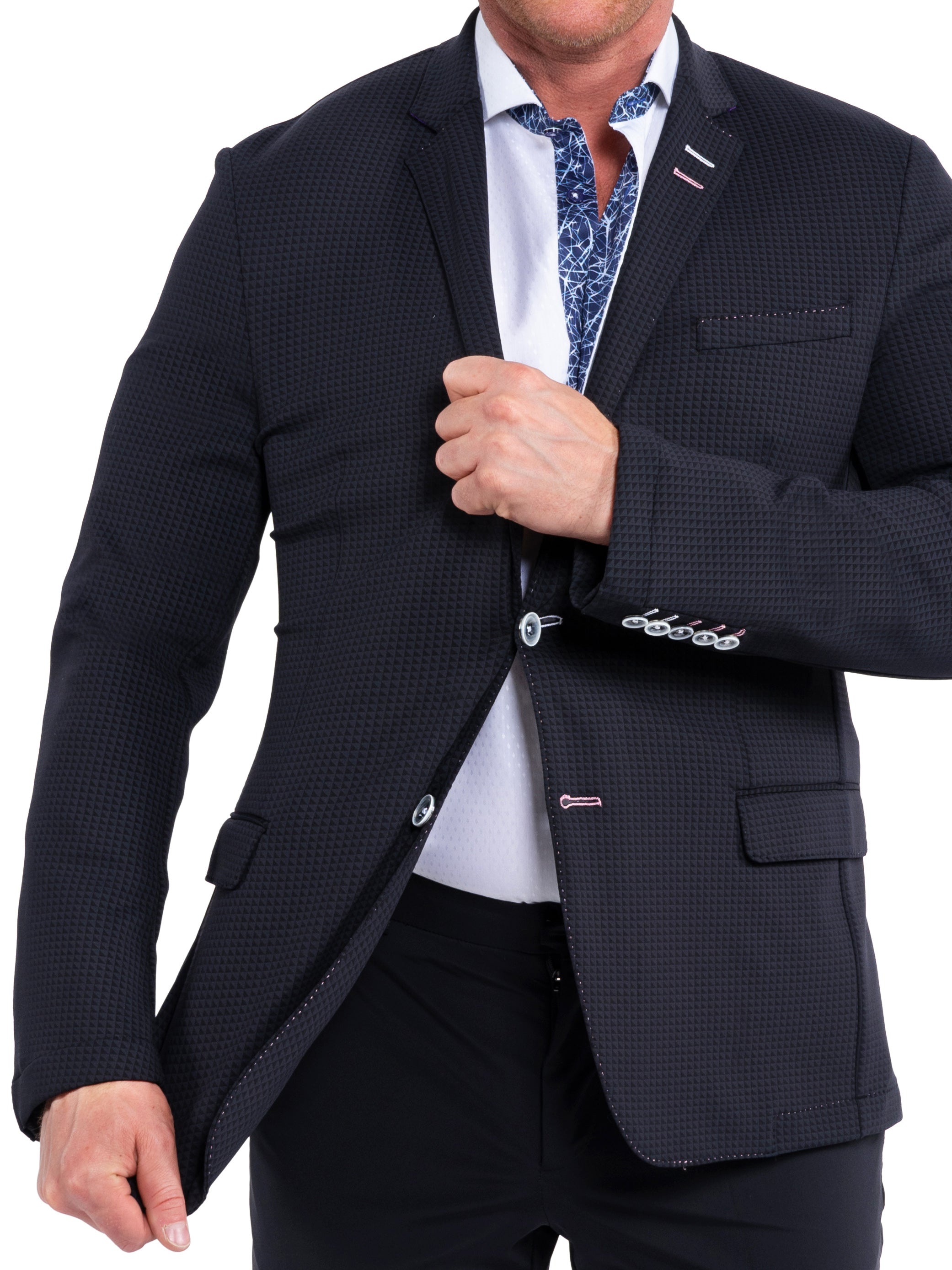 Blazer Unconstructed TriangleStretch Black