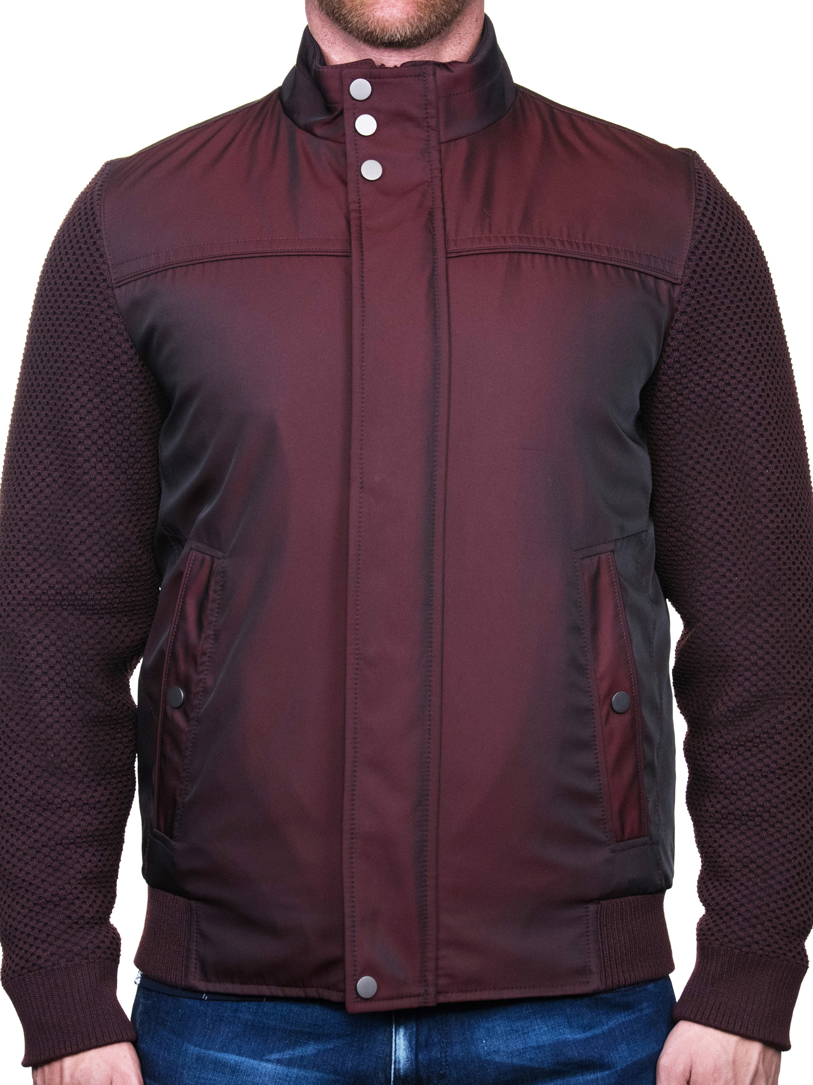 Bomber Knitted Red