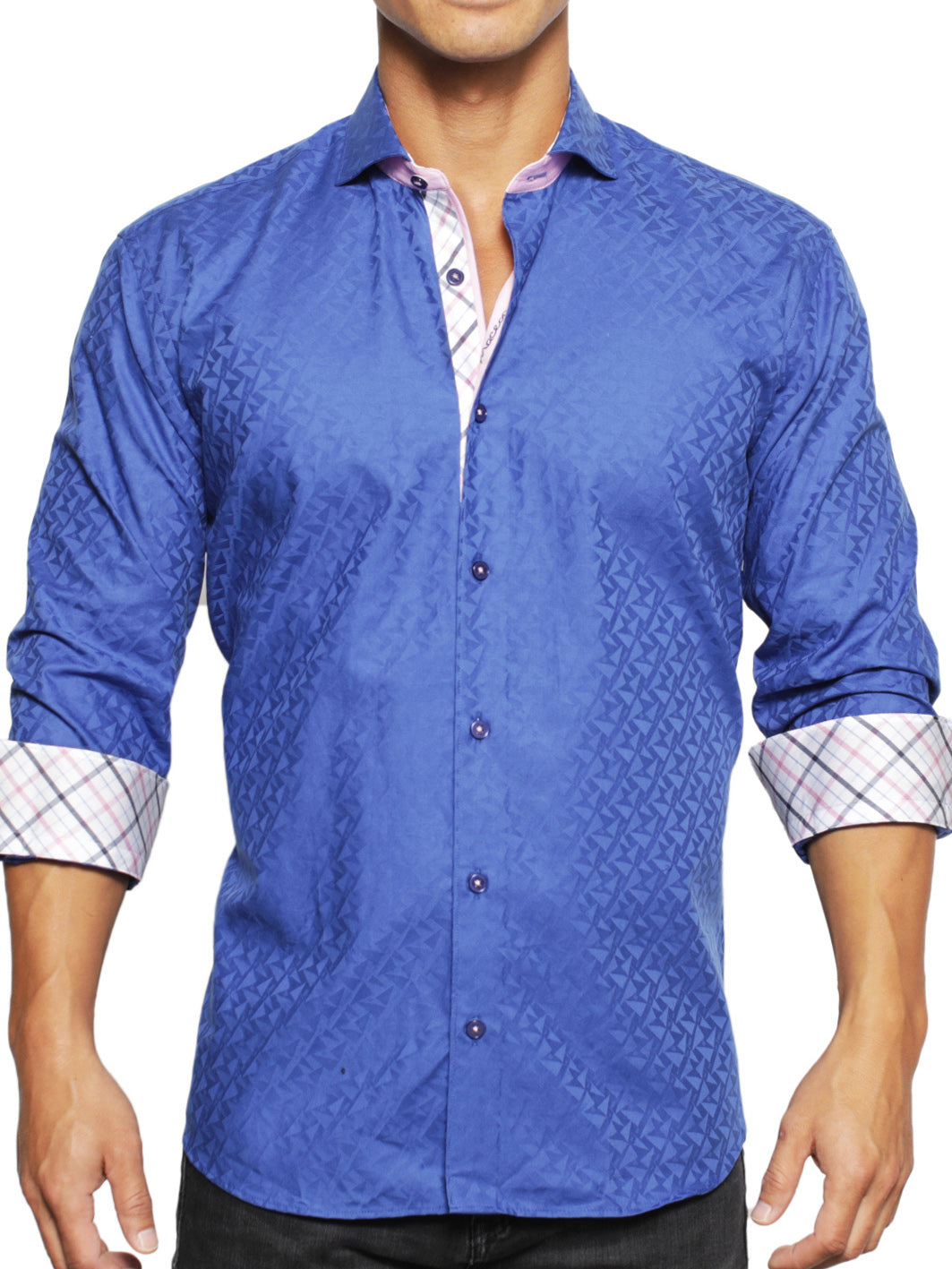 Eins Geometric Blue