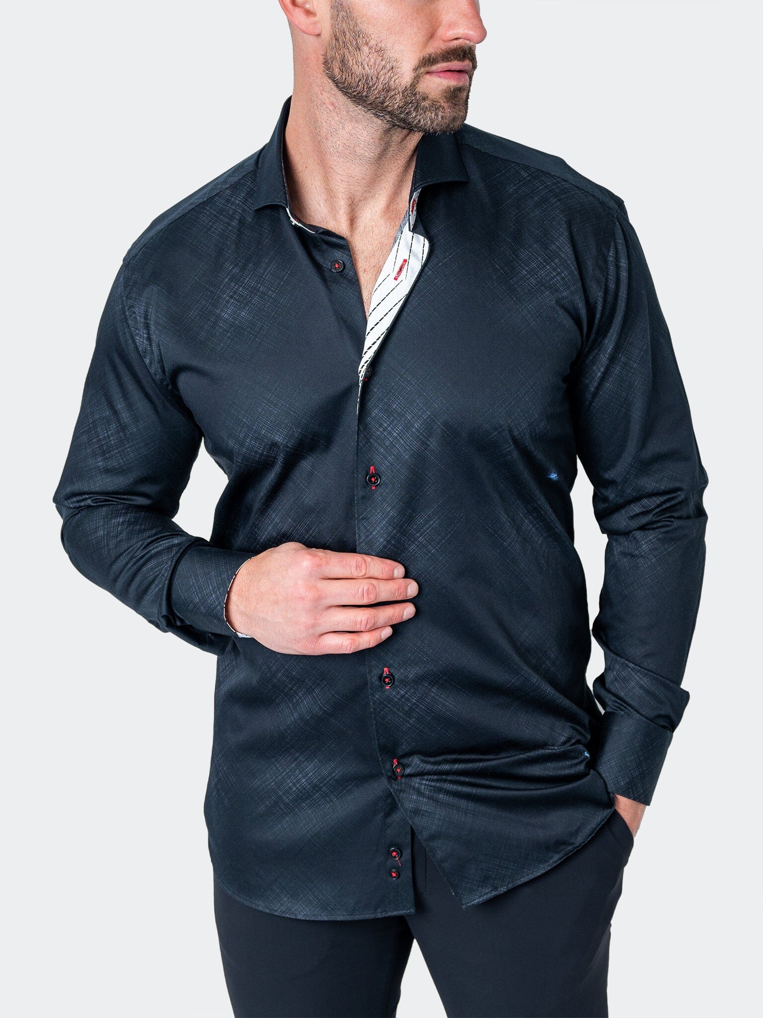 Eins Chambray Black
