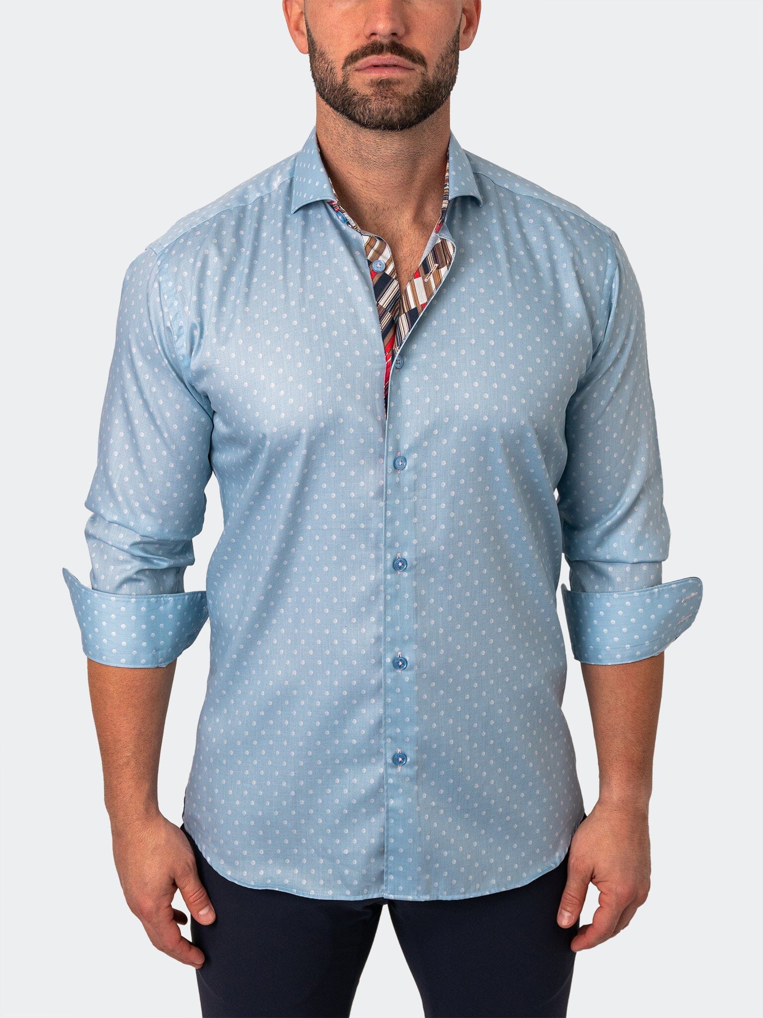 Eins Comet Blue Dot Shirt