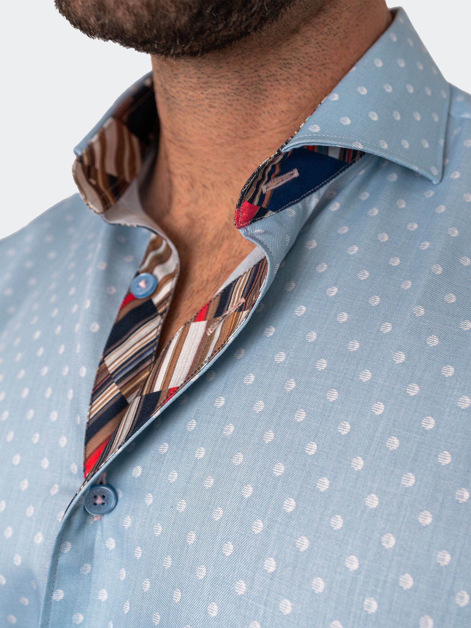 Eins Comet Blue Dot Shirt
