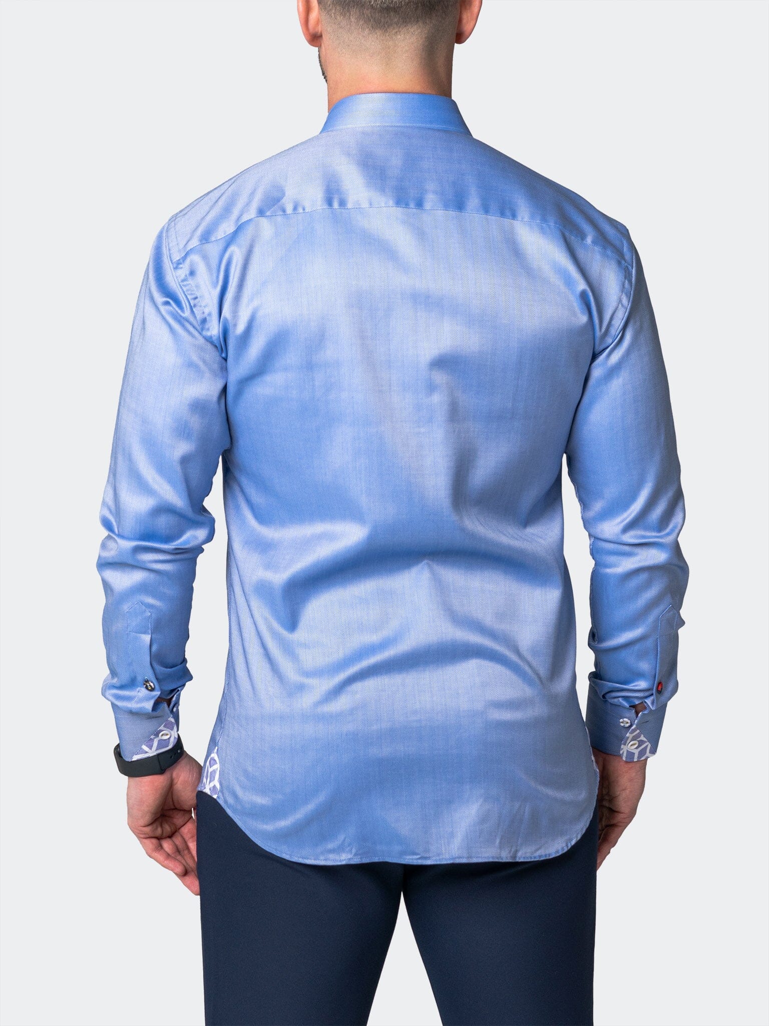 Eins Herringbone Blue