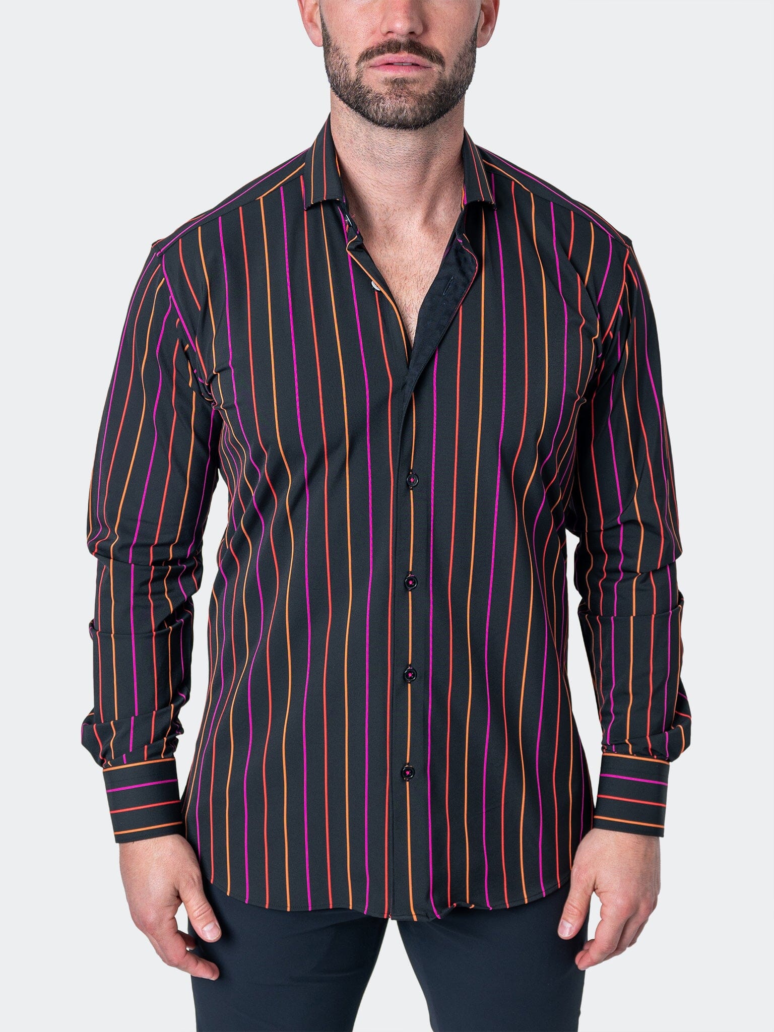 Eins StretchNeonStripe Grey