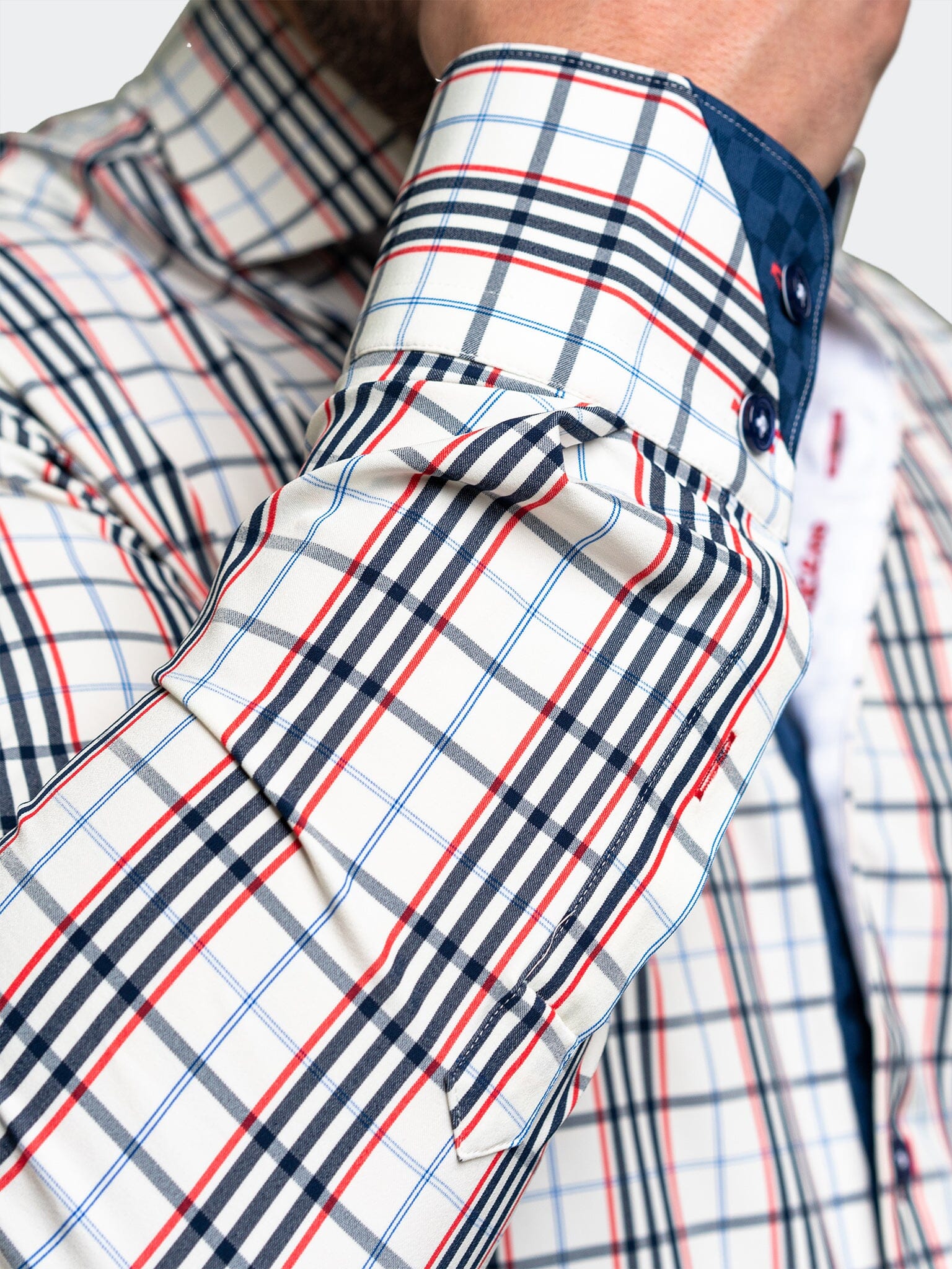 Eins PlaidTrio White