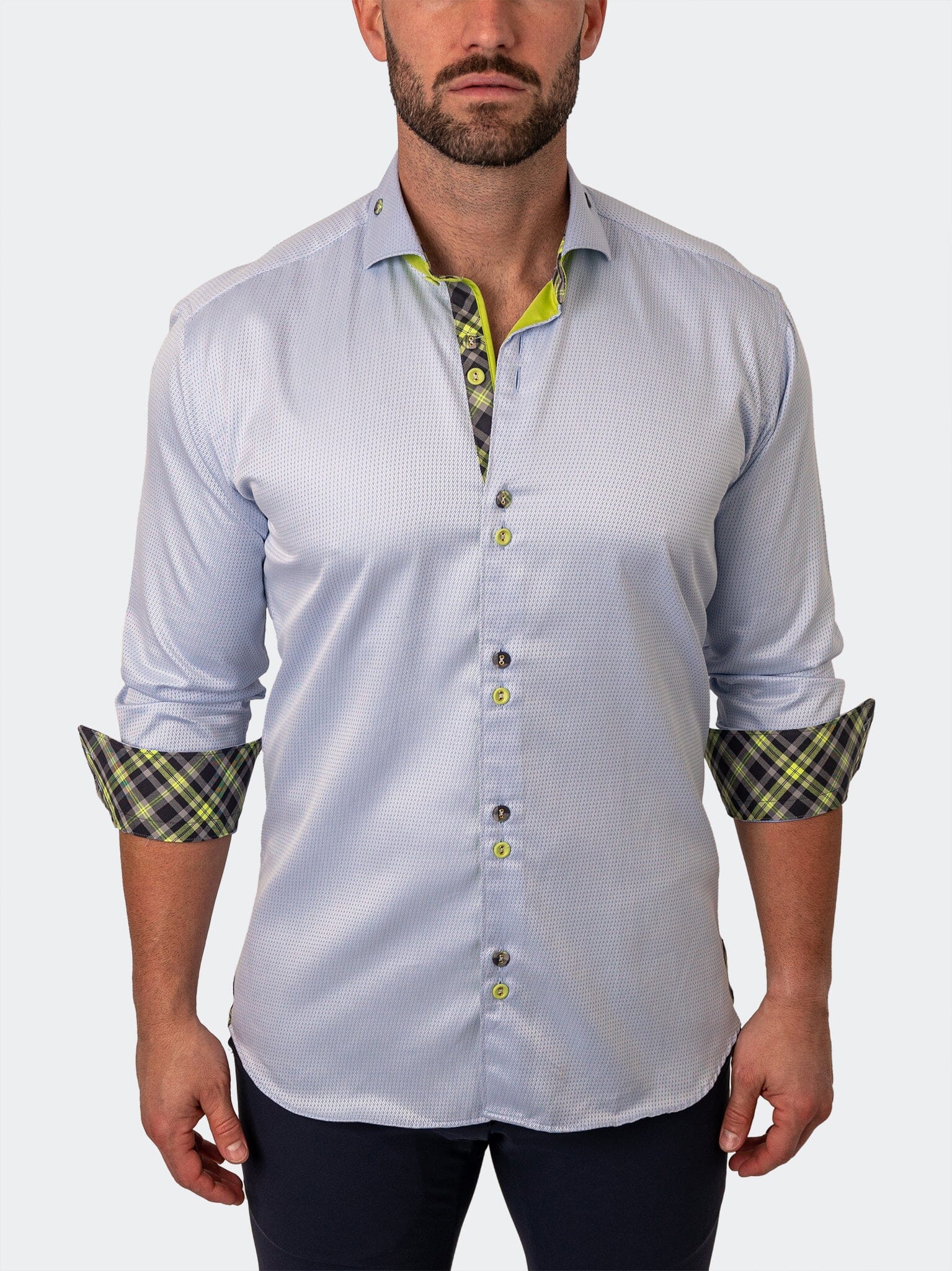 Eins Repeated Blue Shirt