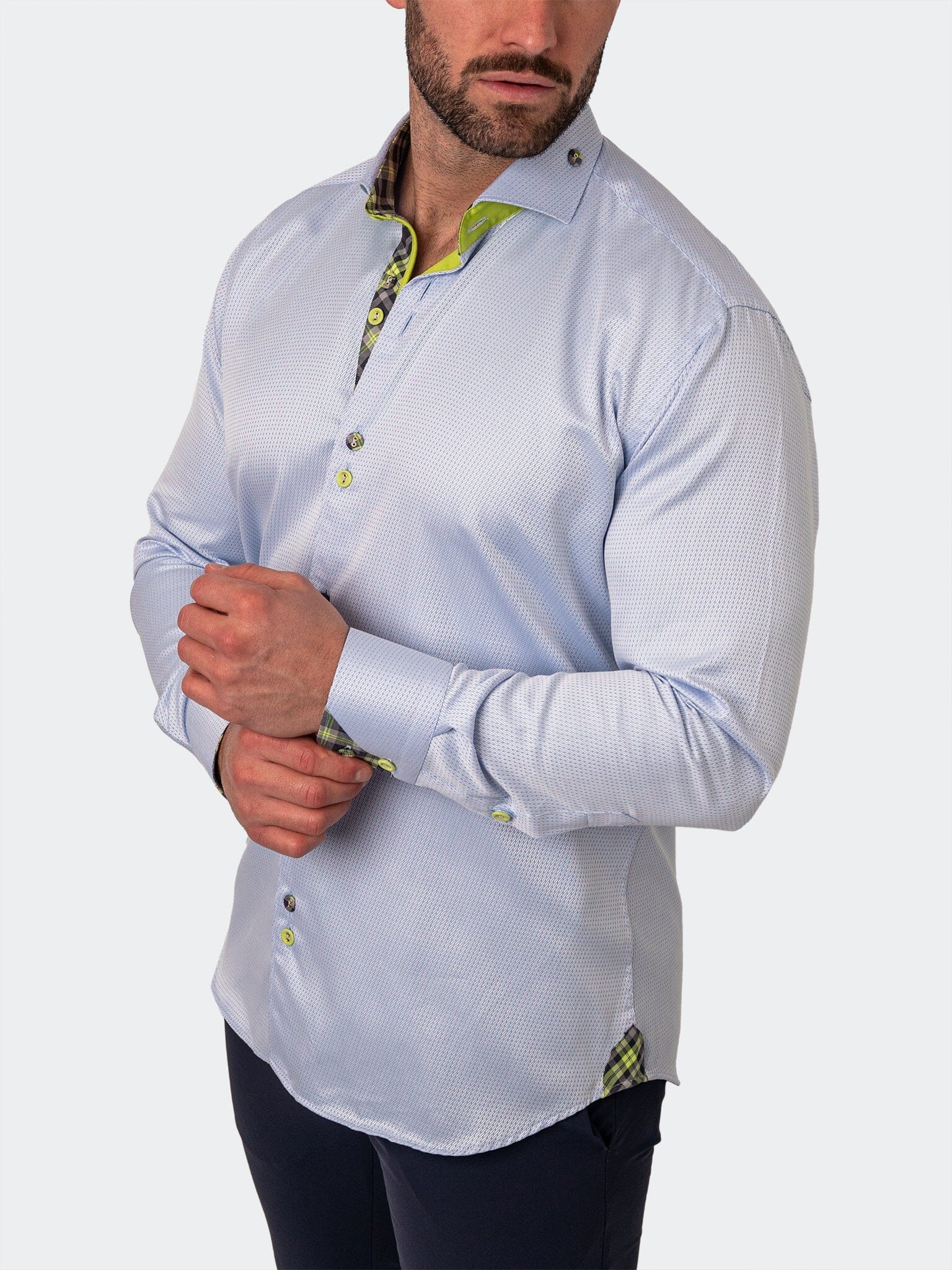 Eins Repeated Blue Shirt