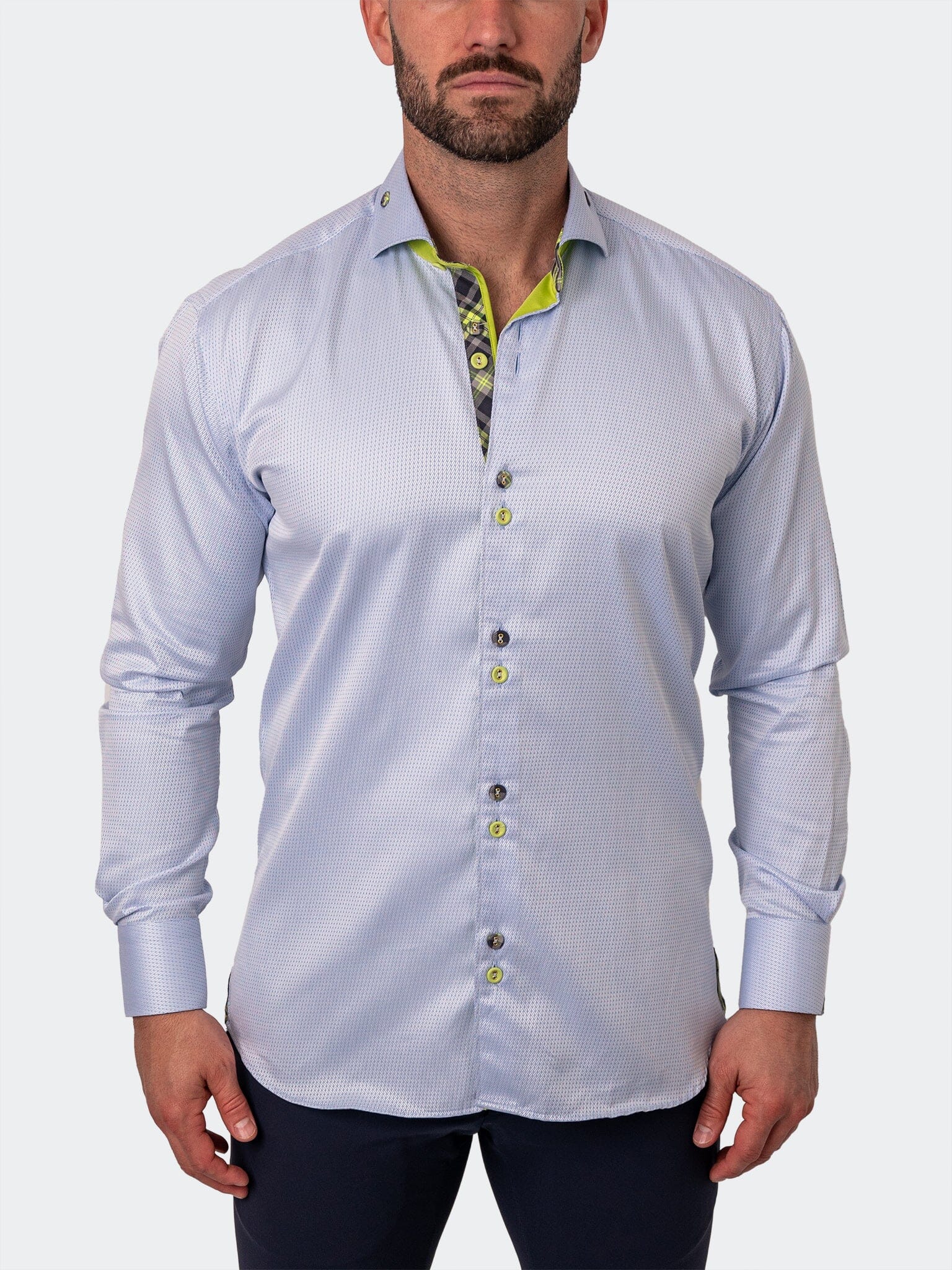 Eins Repeated Blue Shirt