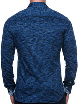 Eins KnittedMelange Blue View-4