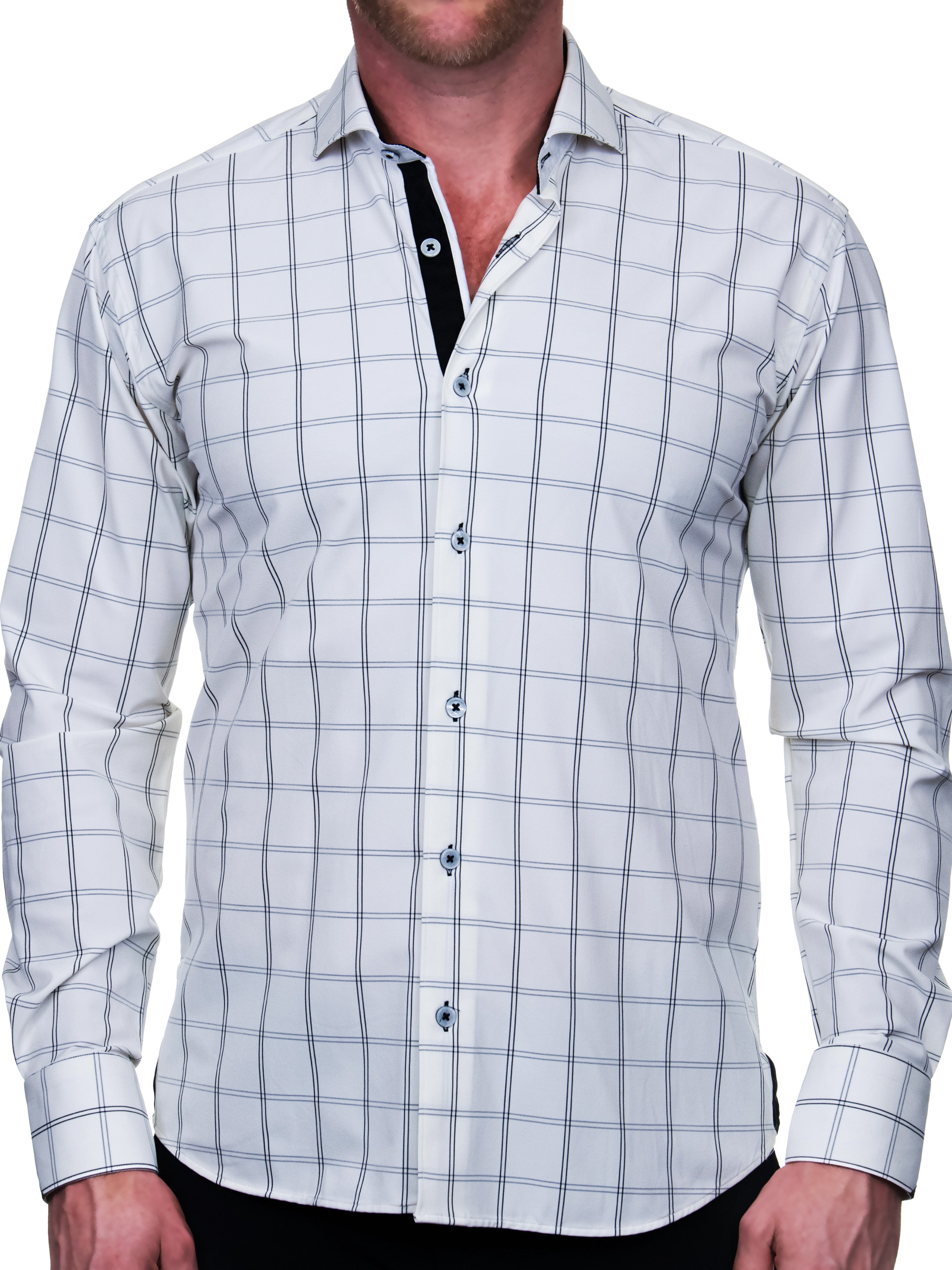 Eins PlaidLine White