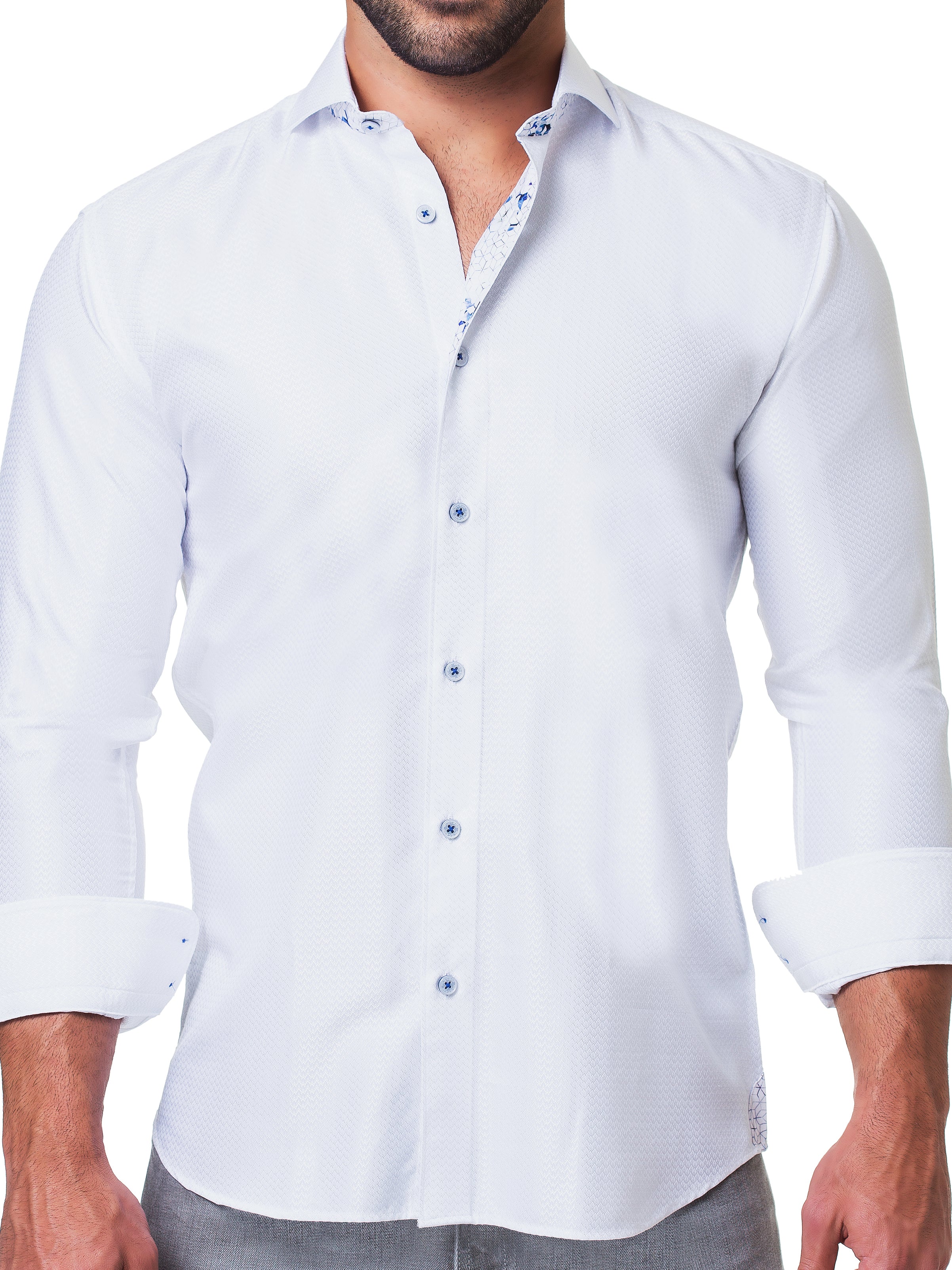 Eins Ripple White Shirt