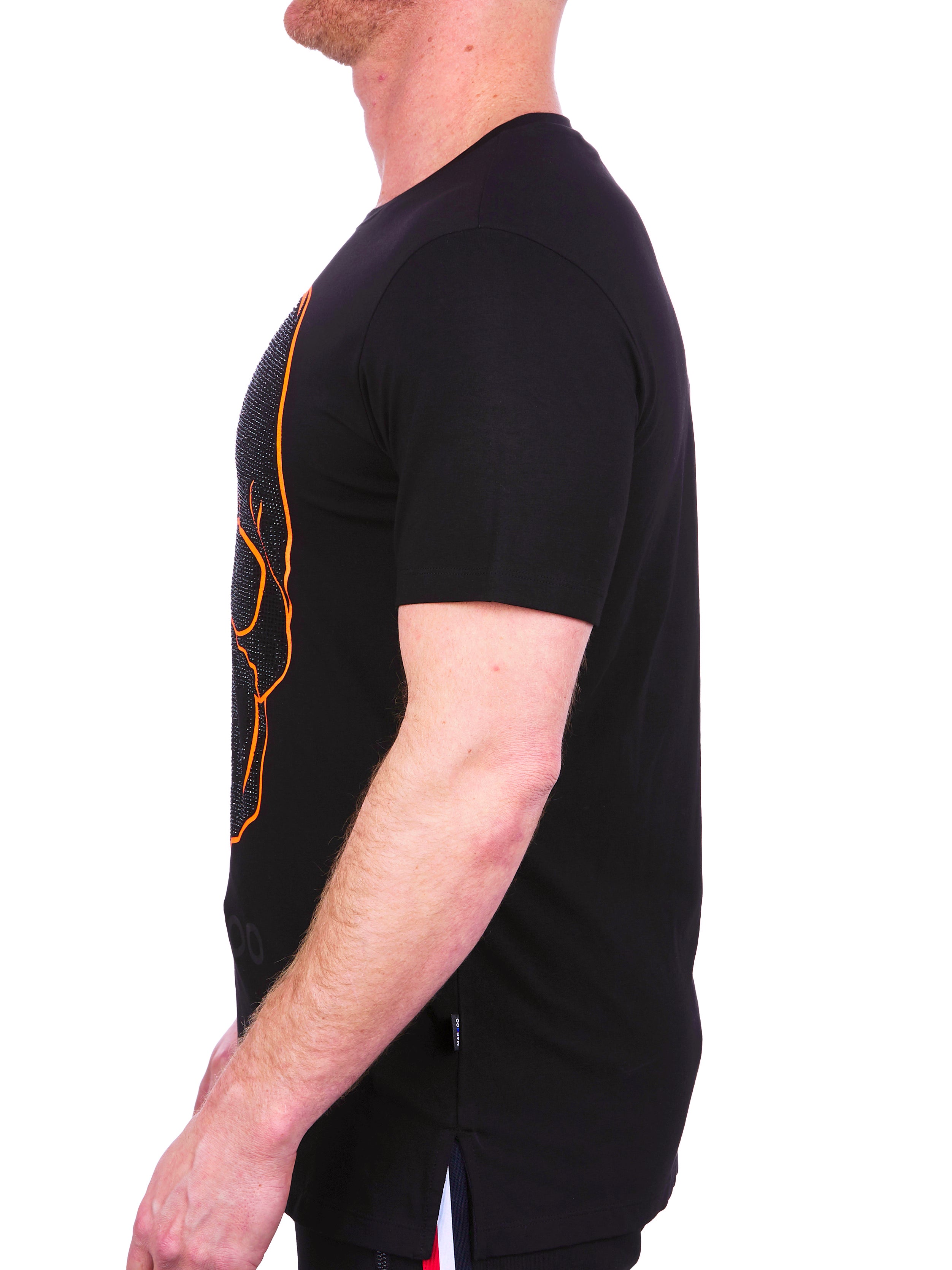 Tee SkullOrange Black