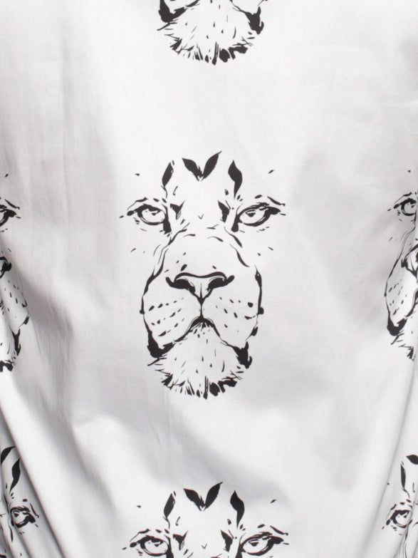 Fibonacci LionDrawing White