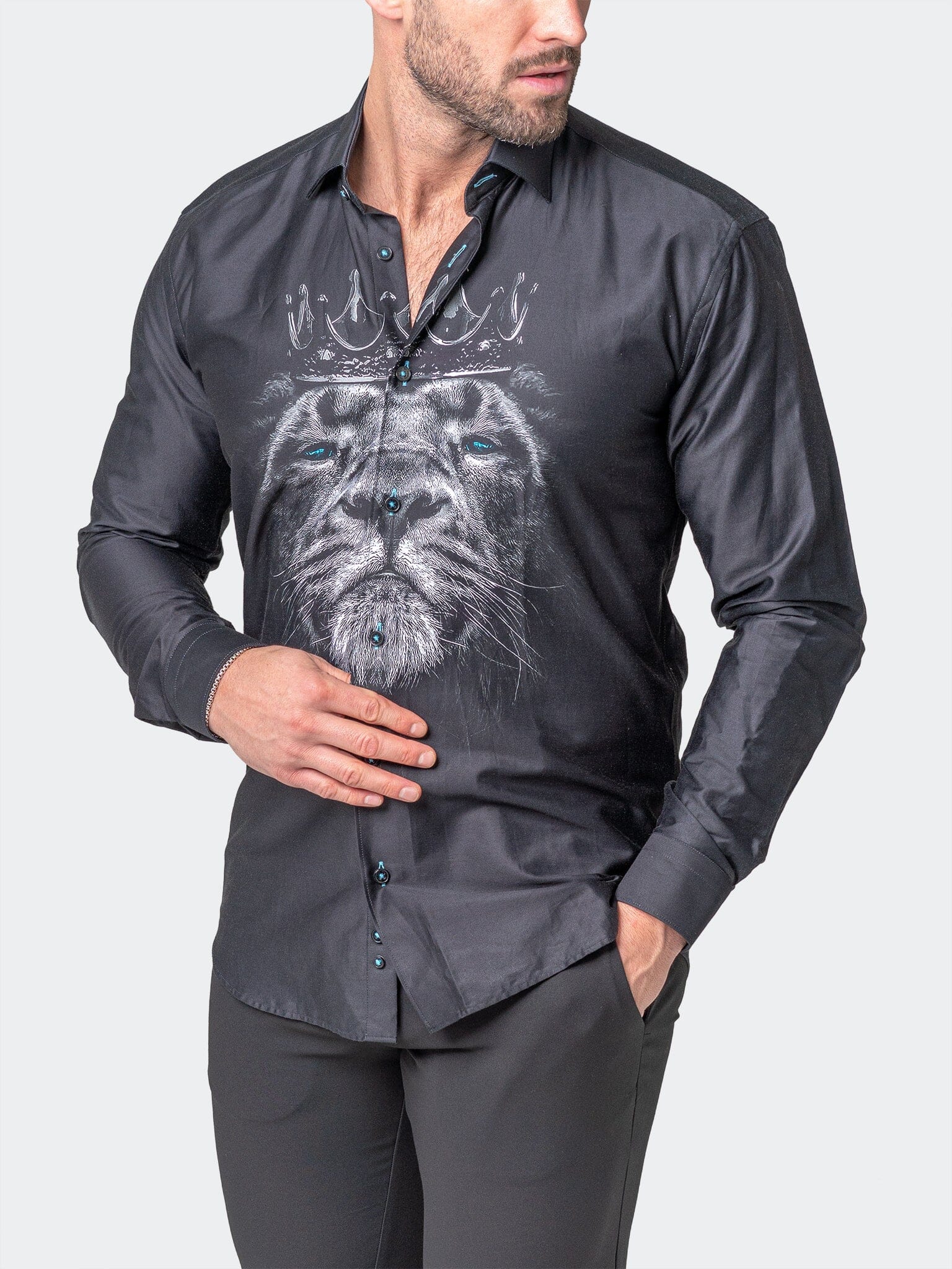 Fibonacci LionCrown Black Shirt