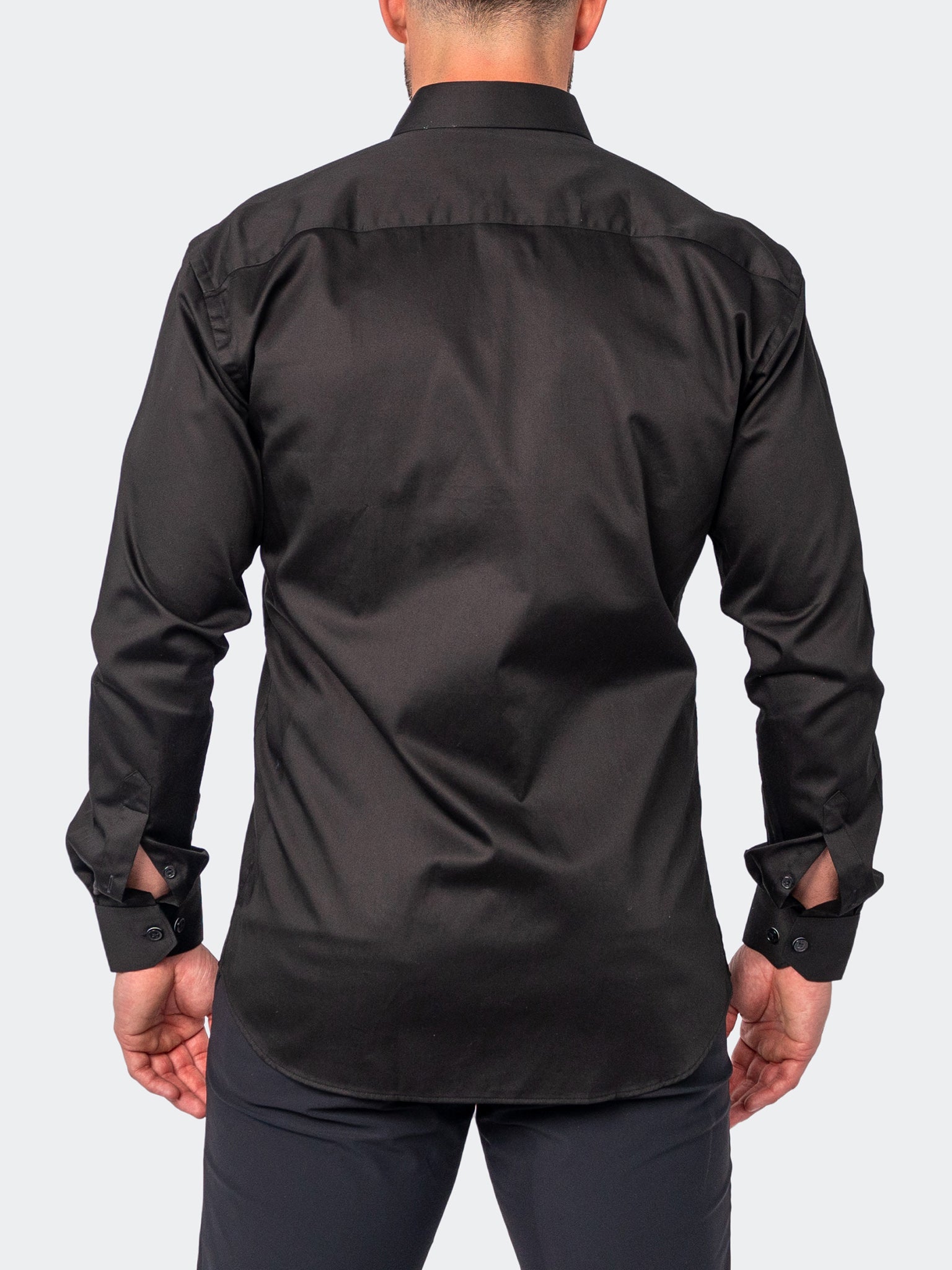 Fibonacci PanelMiddle Black Shirt