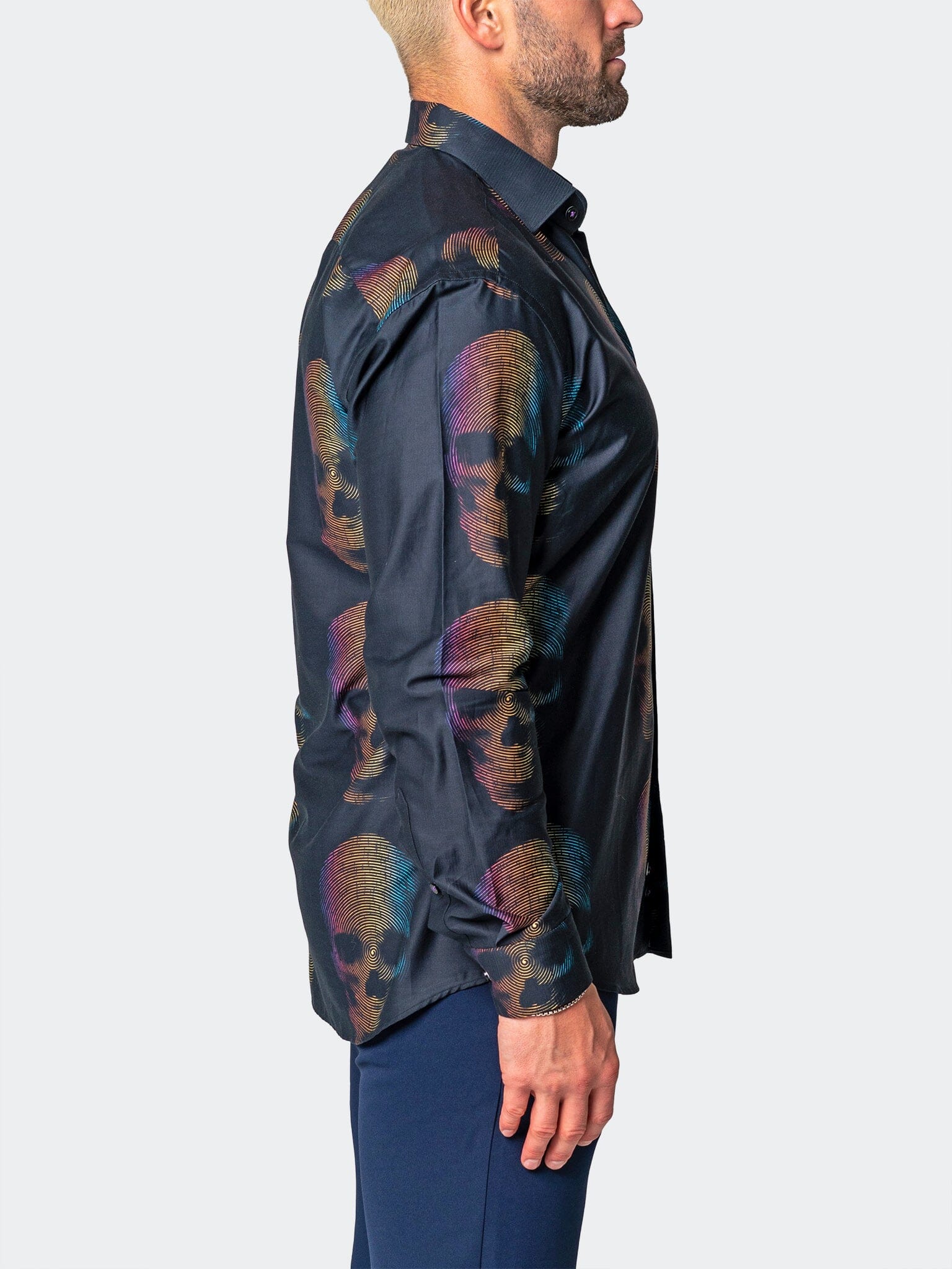 Fibonacci Skull 3D Black Shirt