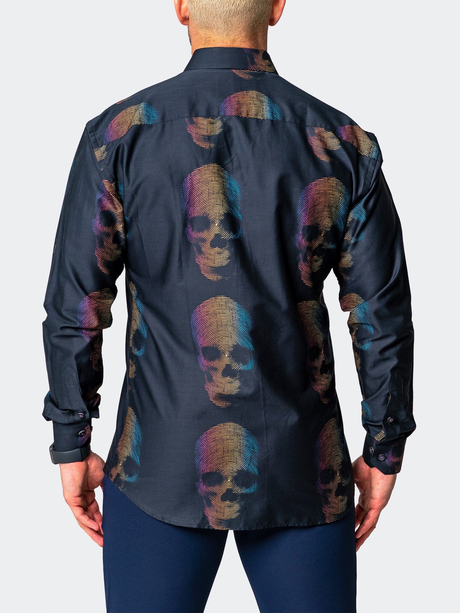 Fibonacci Skull 3D Black Shirt