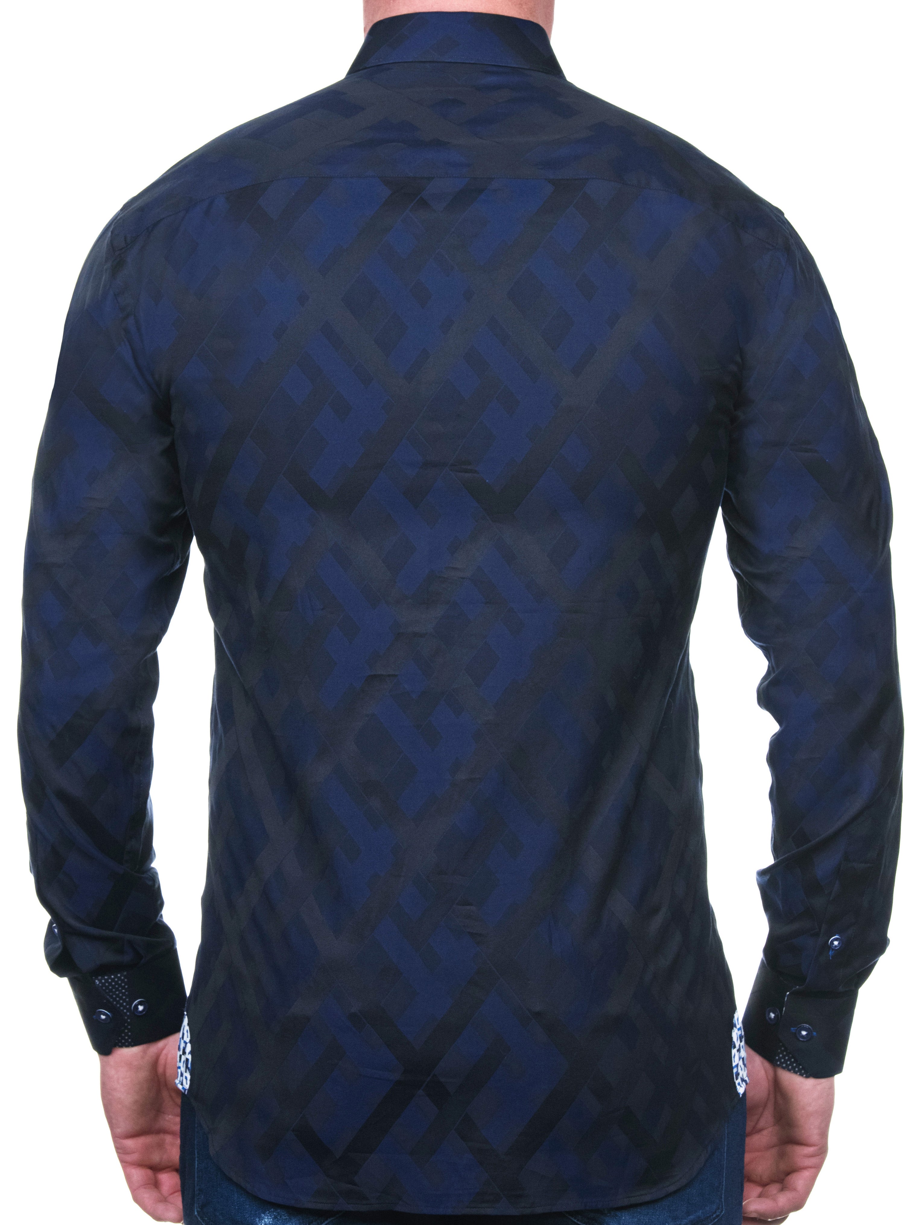 Fibonacci Cross Blue