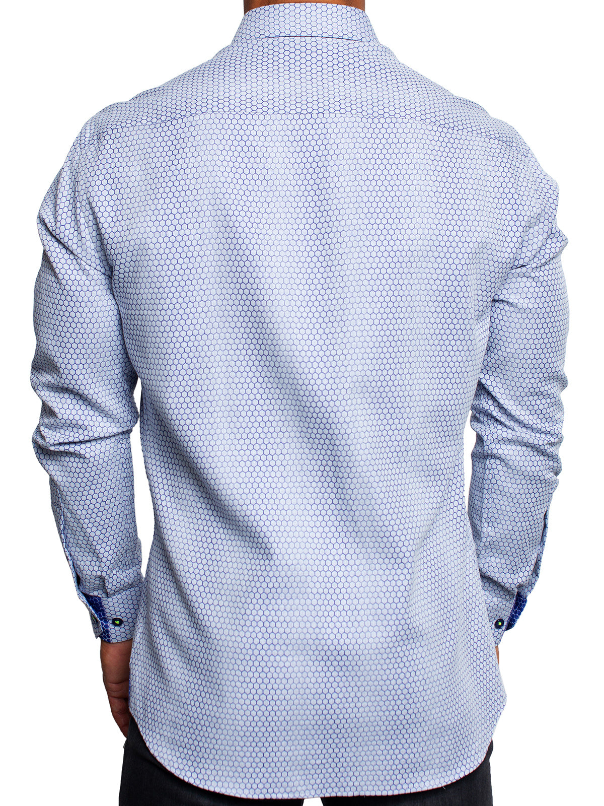 Fibonacci Honeycomb Blue