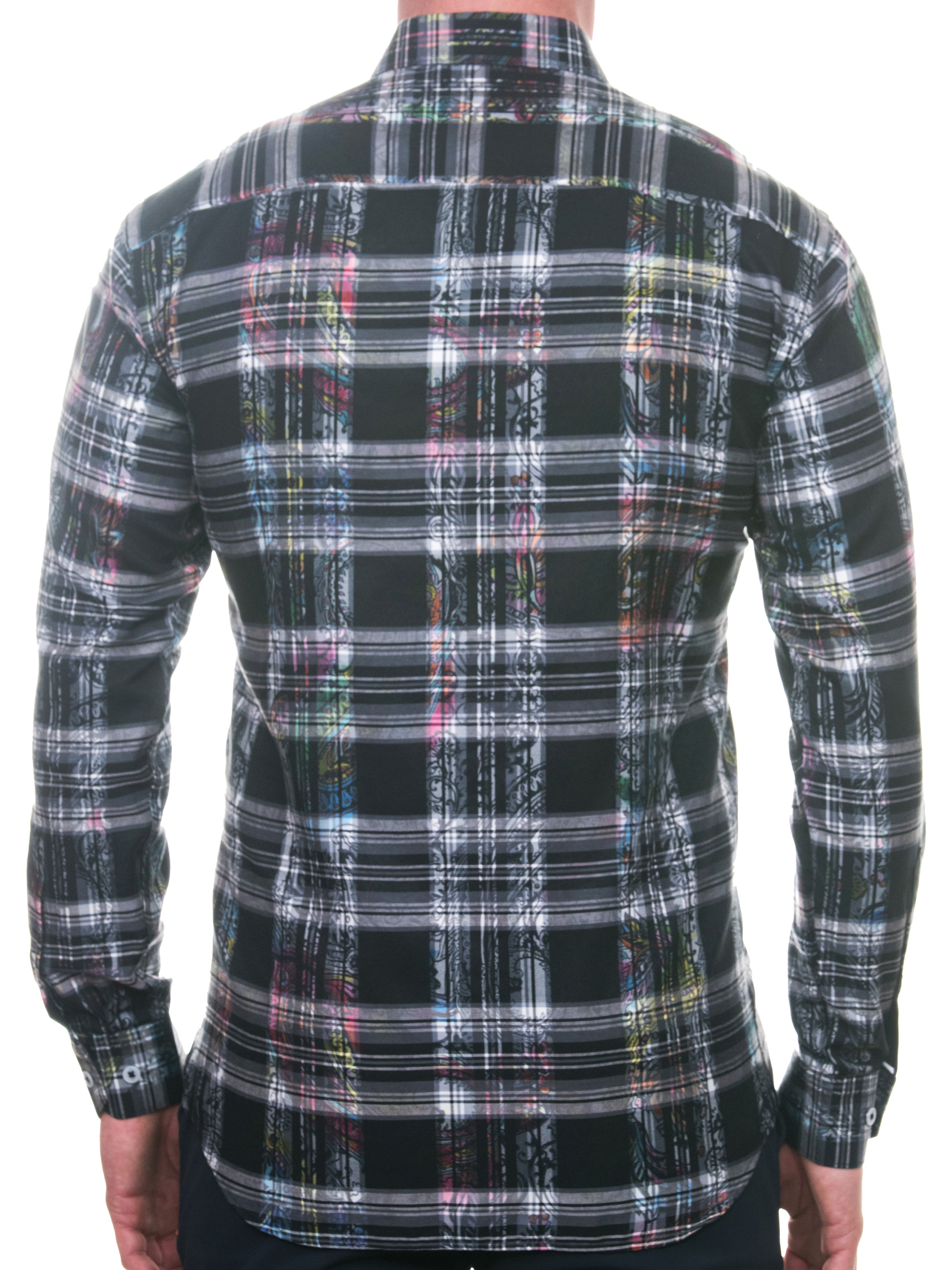 Fibonacci PaisleyCheck Black