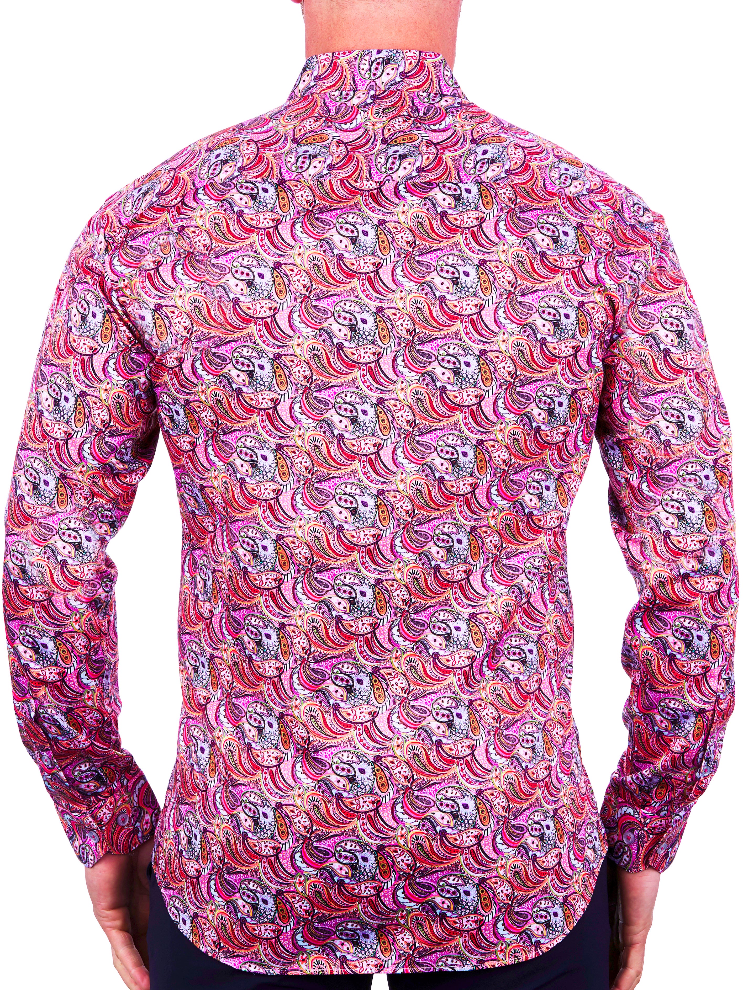 Fibonacci Paisley multi Red