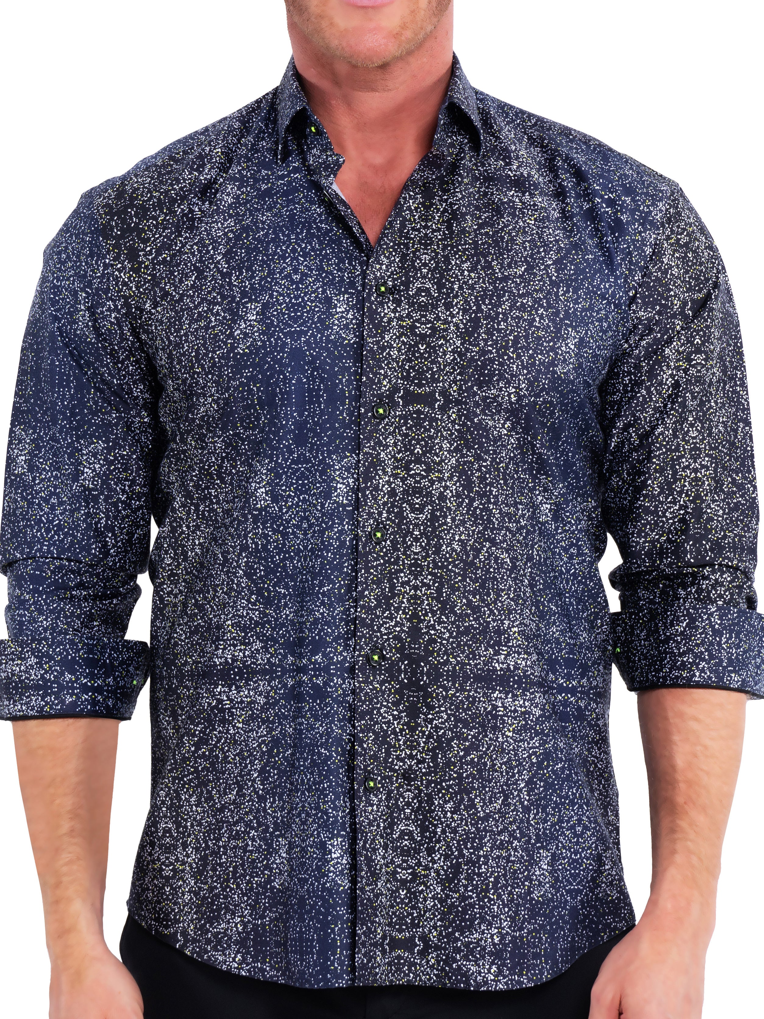 Fibonacci Pointilism Blue